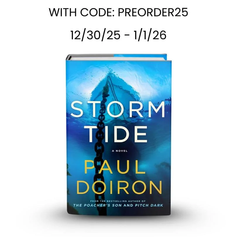 If you read PITCH DARK, you know I left Mike Bowditch in a pretty tough spot.
STORM TIDE&mdash;out June 30&mdash;picks up right there.

If you already know you&rsquo;re going to read it (and I hope you are), preorders really do help authors more than