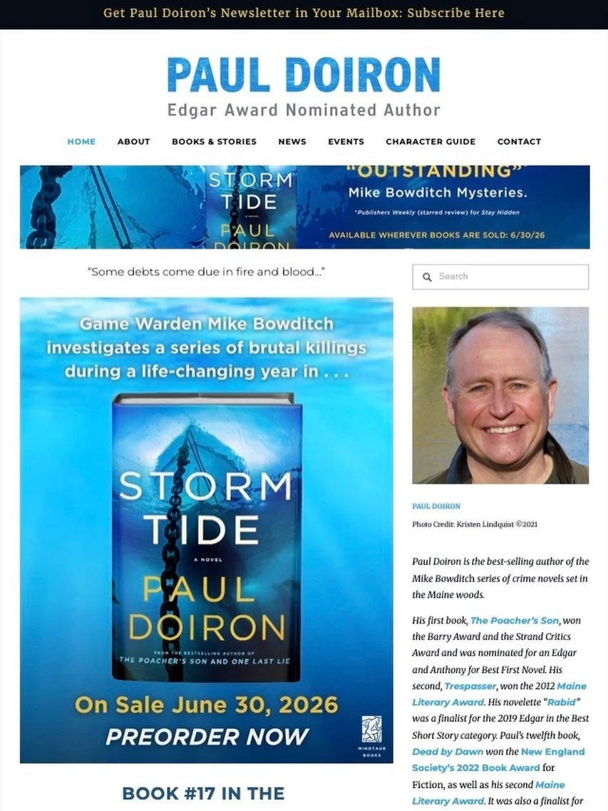 I&rsquo;ve built a new home base for readers who want more than just the books. If you sign up for my newsletter, you&rsquo;ll be entered in a STORM TIDE giveaway&mdash;and you&rsquo;ll also get access to things I don&rsquo;t share anywhere else: exc