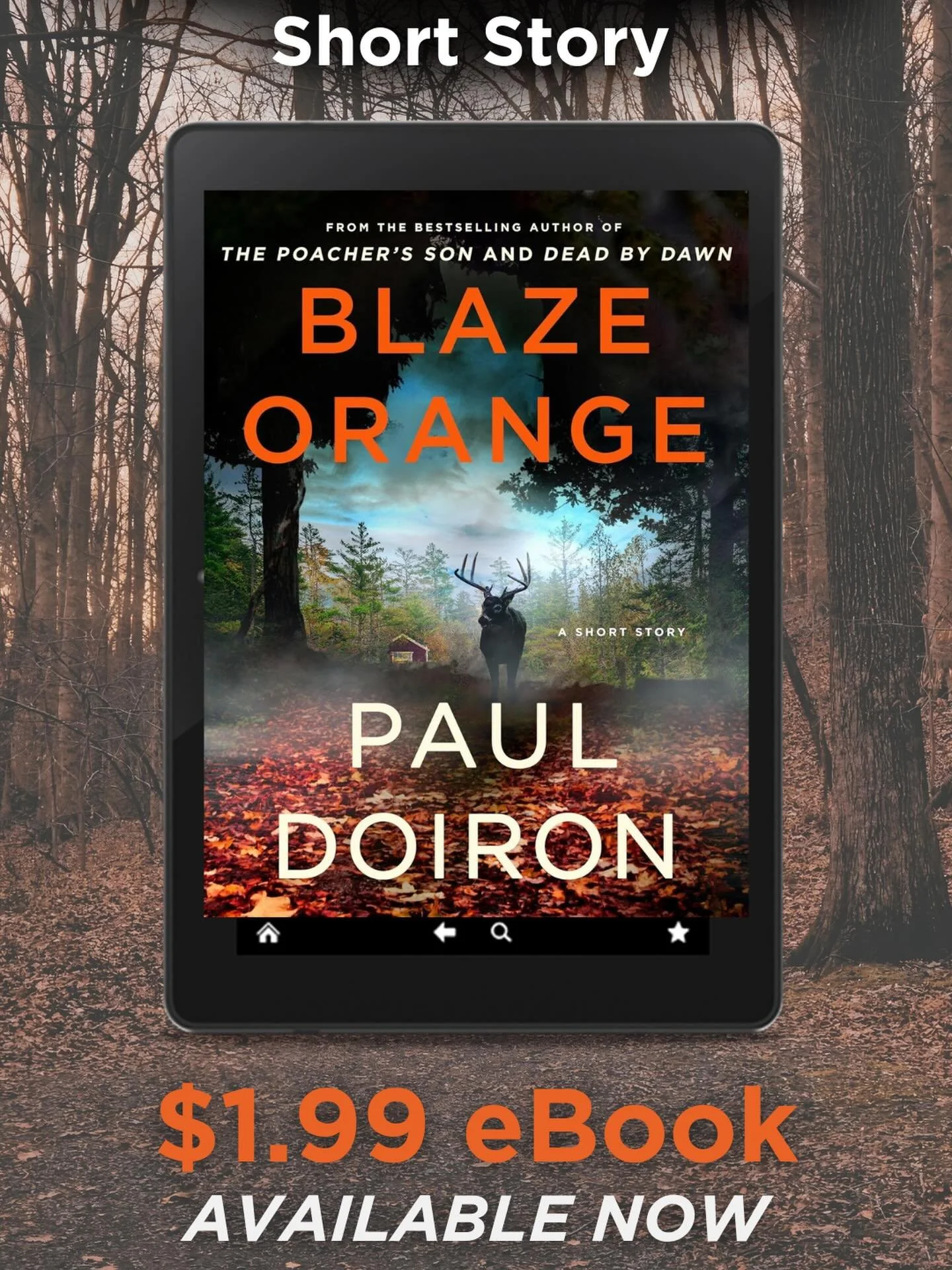 A new Mike Bowditch story is out today. &ldquo;BLAZE ORANGE&rdquo; takes you back to the early 1990s when young Kathy Frost was just starting out as a game warden. It&rsquo;s November, deer season is open, and someone in the Maine woods is hunting mo
