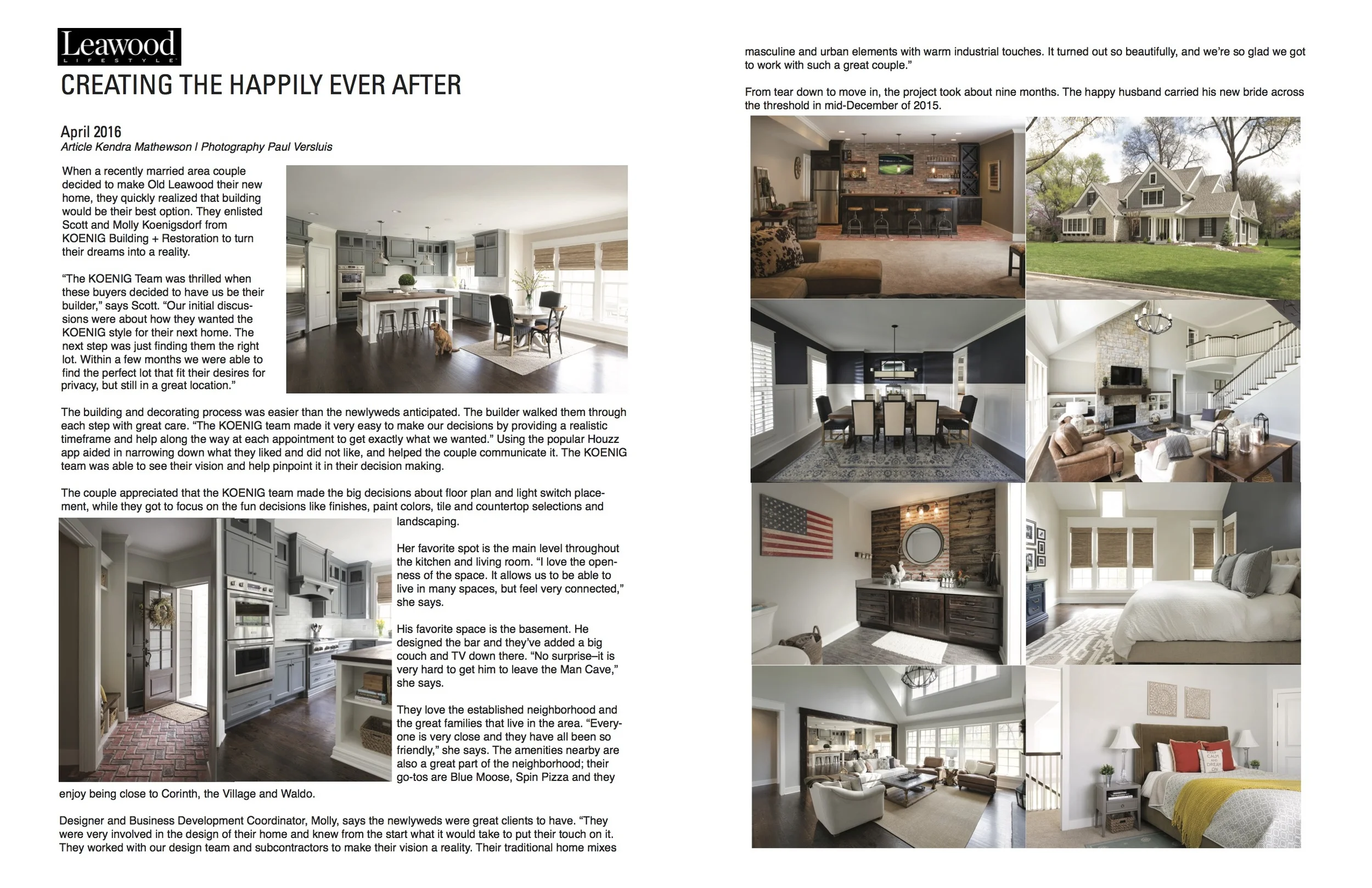 Leawood Lifestyle Magazine Feature May 2016