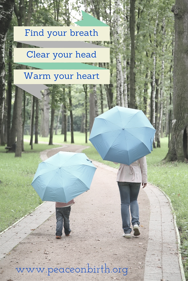 Encouraging a gentle transition into motherhood to reduce stress, anxiety and fear