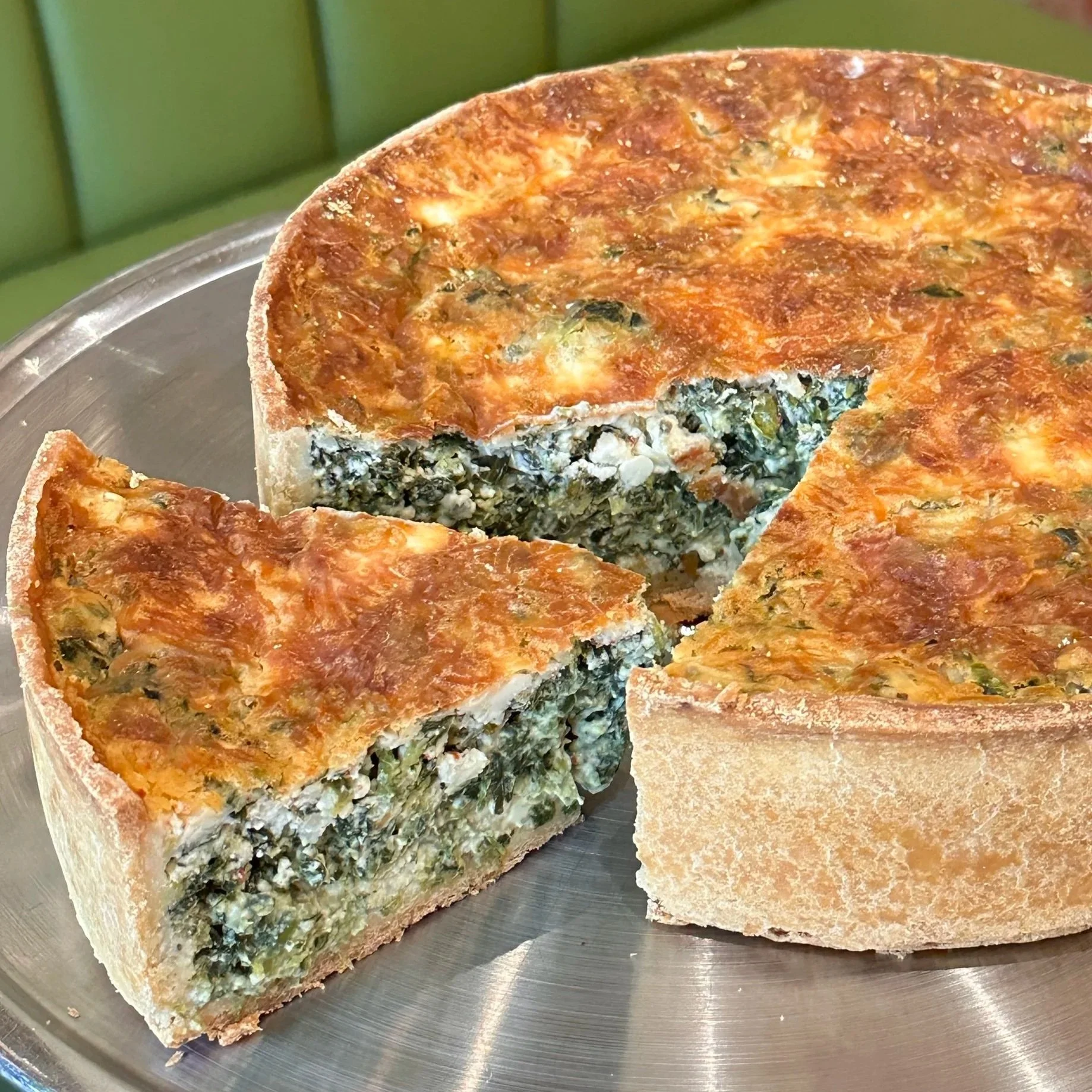Quiche Florentine (slice)