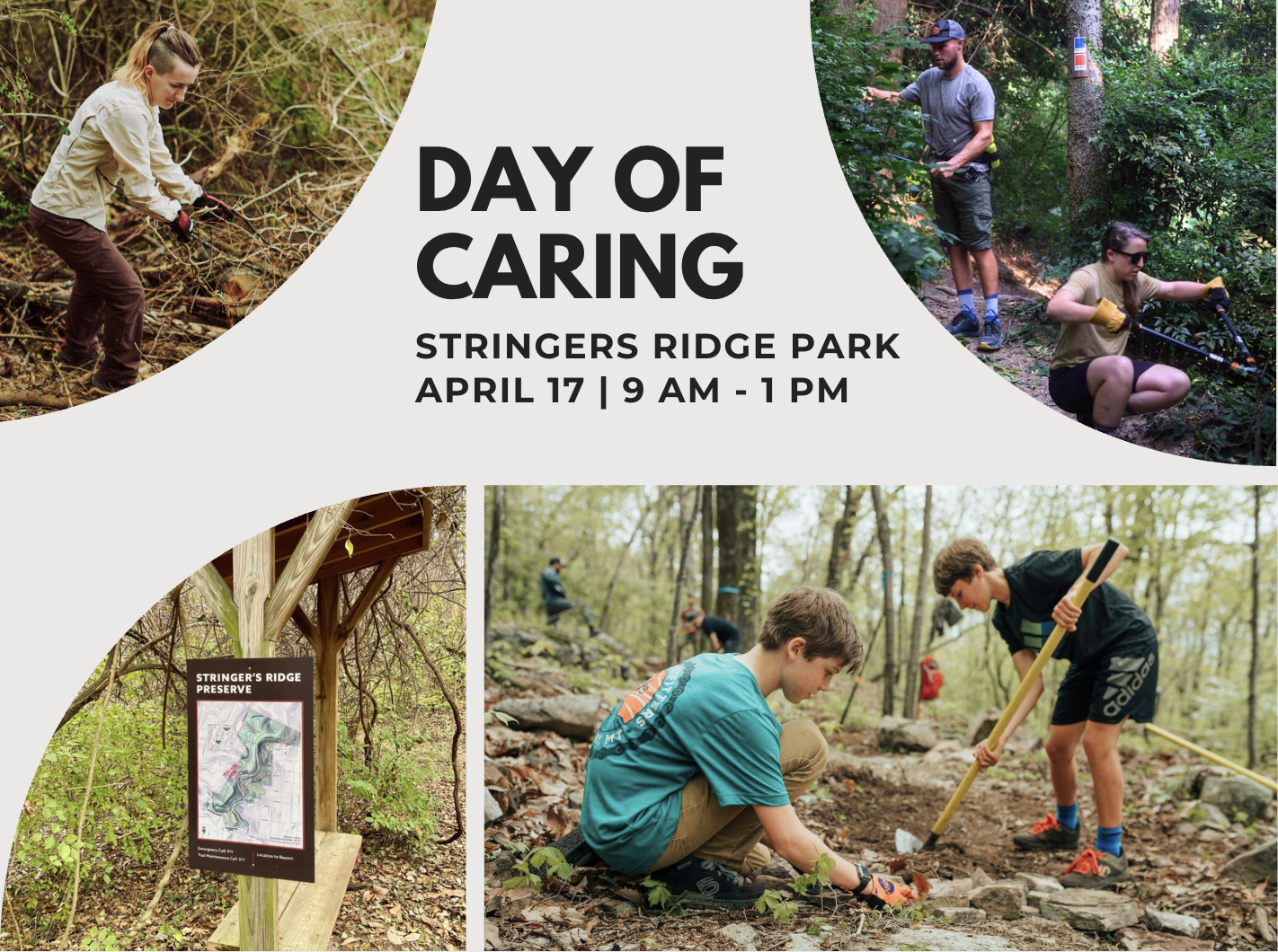 Day of Caring - Stringer's Ridge Trail Maintenance