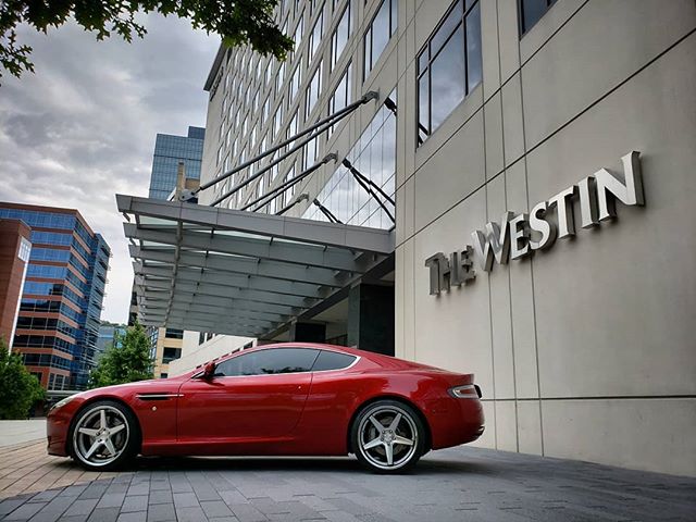 Our beautiful Aston Martin DB9 is always available at the @westinthewoodlands Call 1.800.996.1960 or visit www.CarbonAutoGroup.com to book your reservation TODAY! #DreamItDriveIt #CarbonAutoGroup #exotic #car #rental #photography #fun #fast #cars #Ho