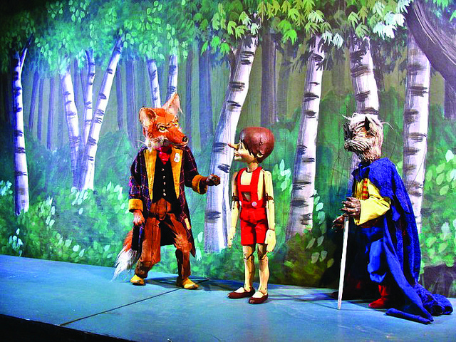 Pinocchio meeting many new faces on his adventure!
