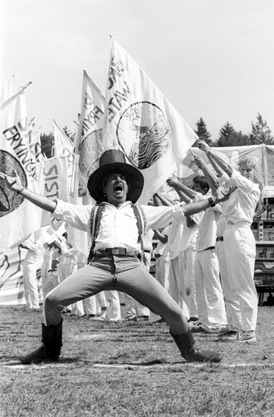 Paul Zaloom with Bread and Puppet Theater. 