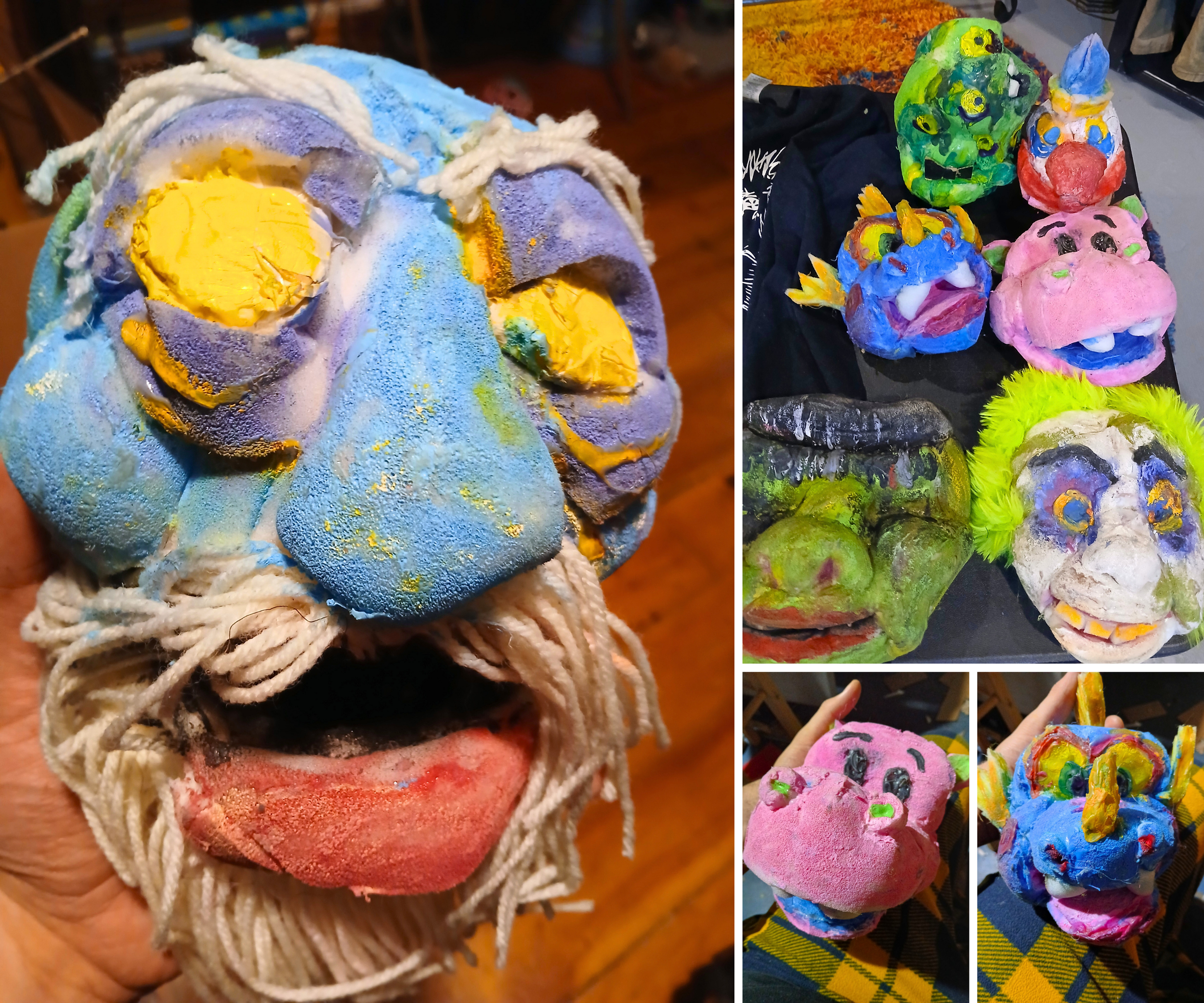 Adult Puppet Sculpting Workshop Nate Puppets Collage.png