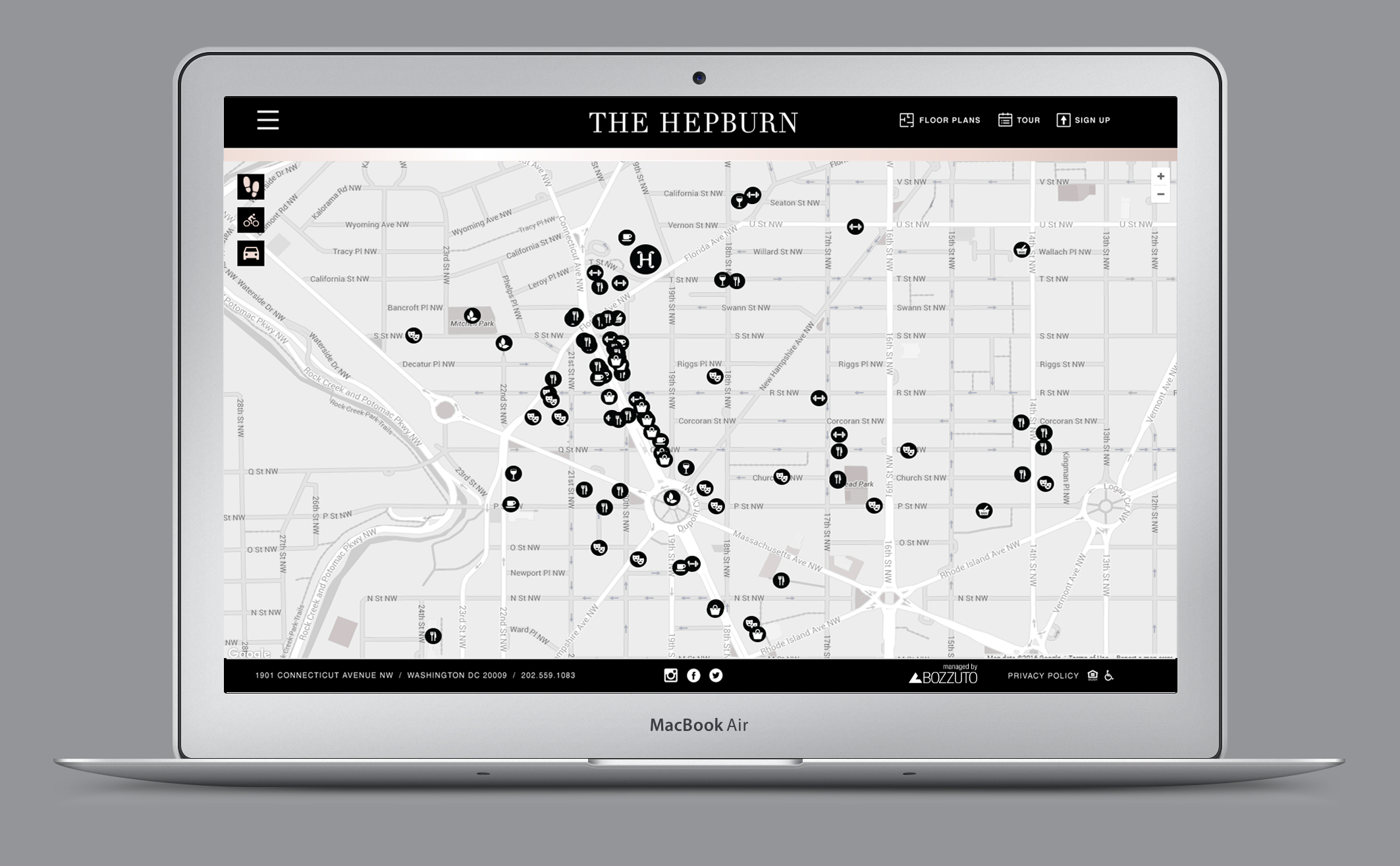 The Hepburn Website Map.png