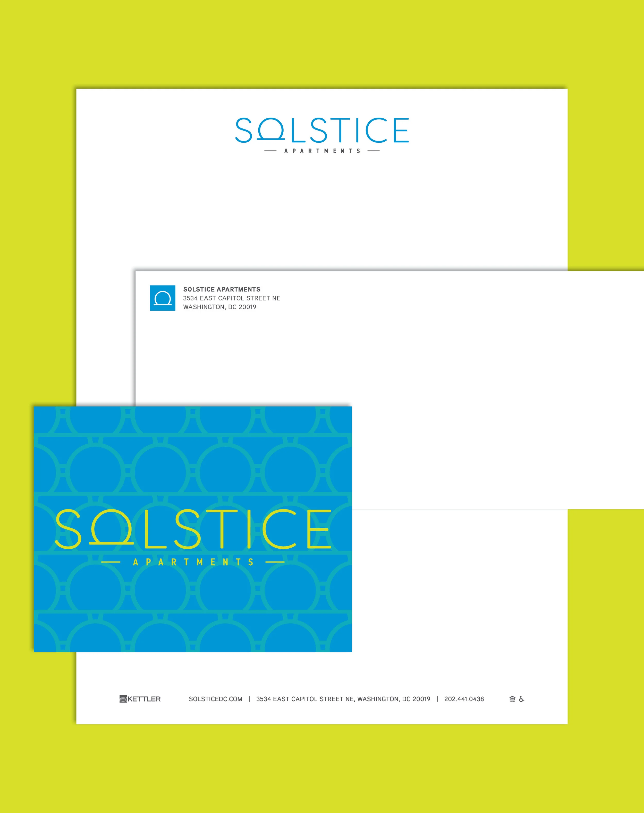 Solstice Letterhead, Envelope & Notecard