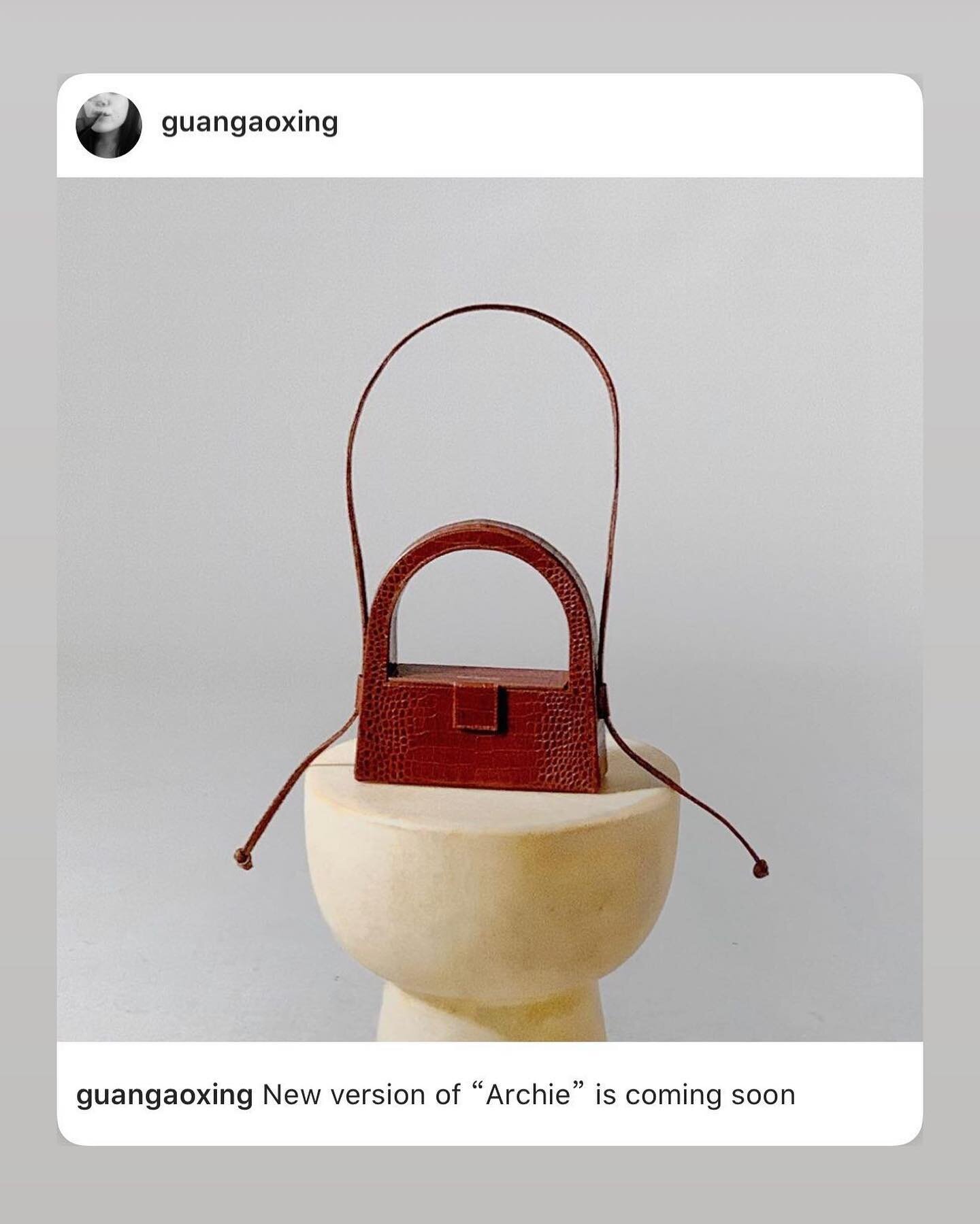 New Archie, repost from @short_sentence_official @guangaoxing 
#bag #bagdesign #design