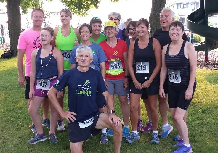 There we were BEFORE the Shanty Days 5K in Algoma . . .