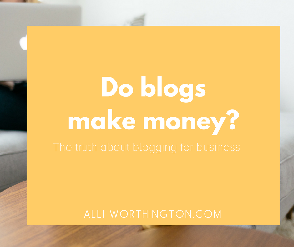Do blogs make money?