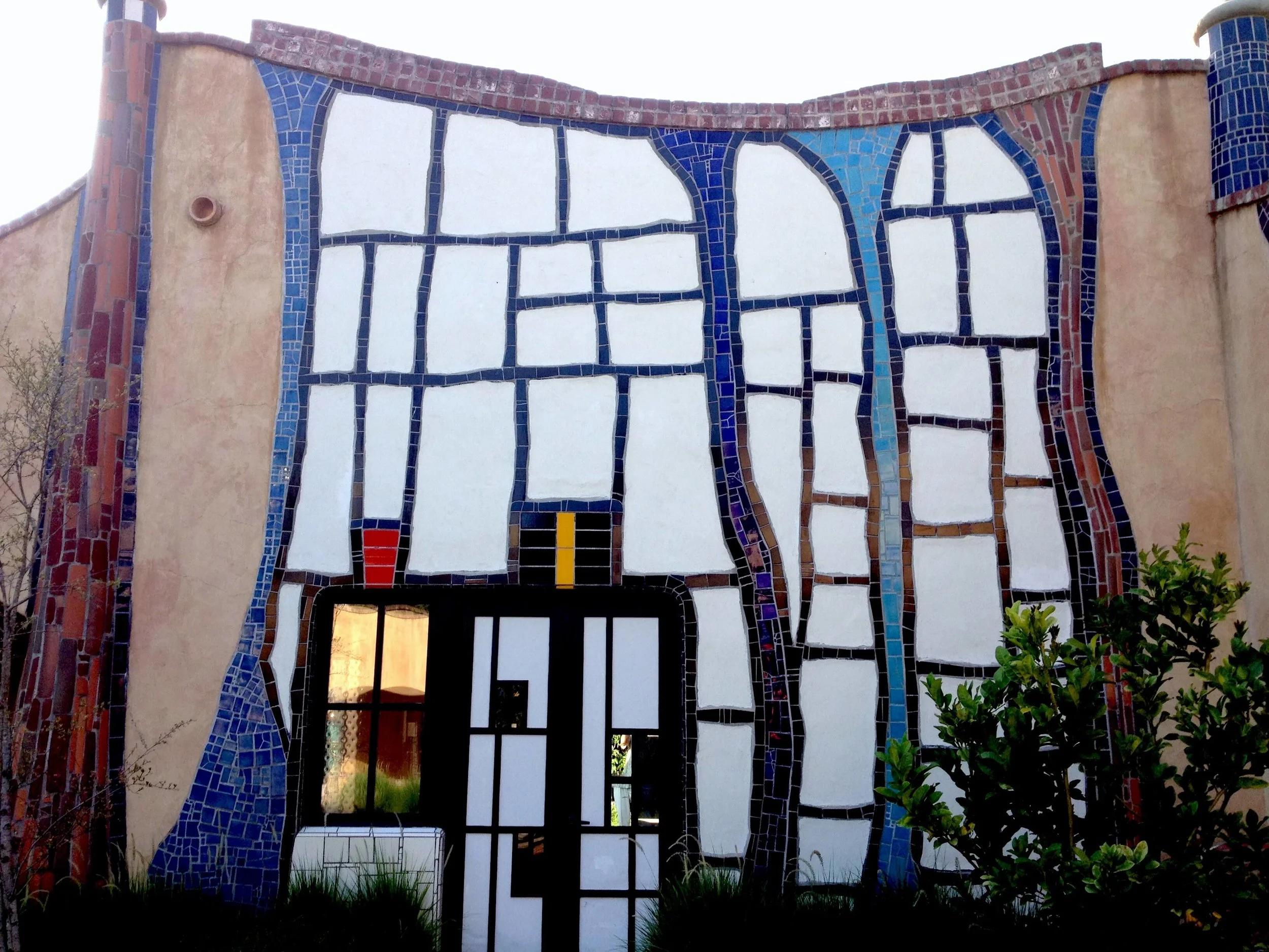 Design work of Hundertwasser at Quixote Winery 