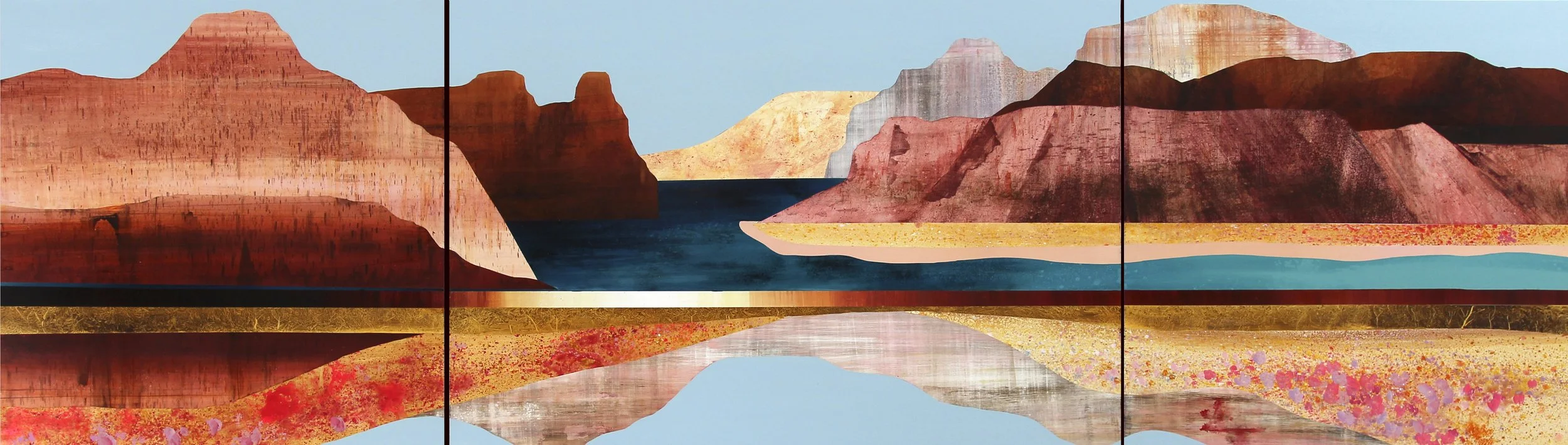 32 x 112”, Acrylic on Panel. 2021