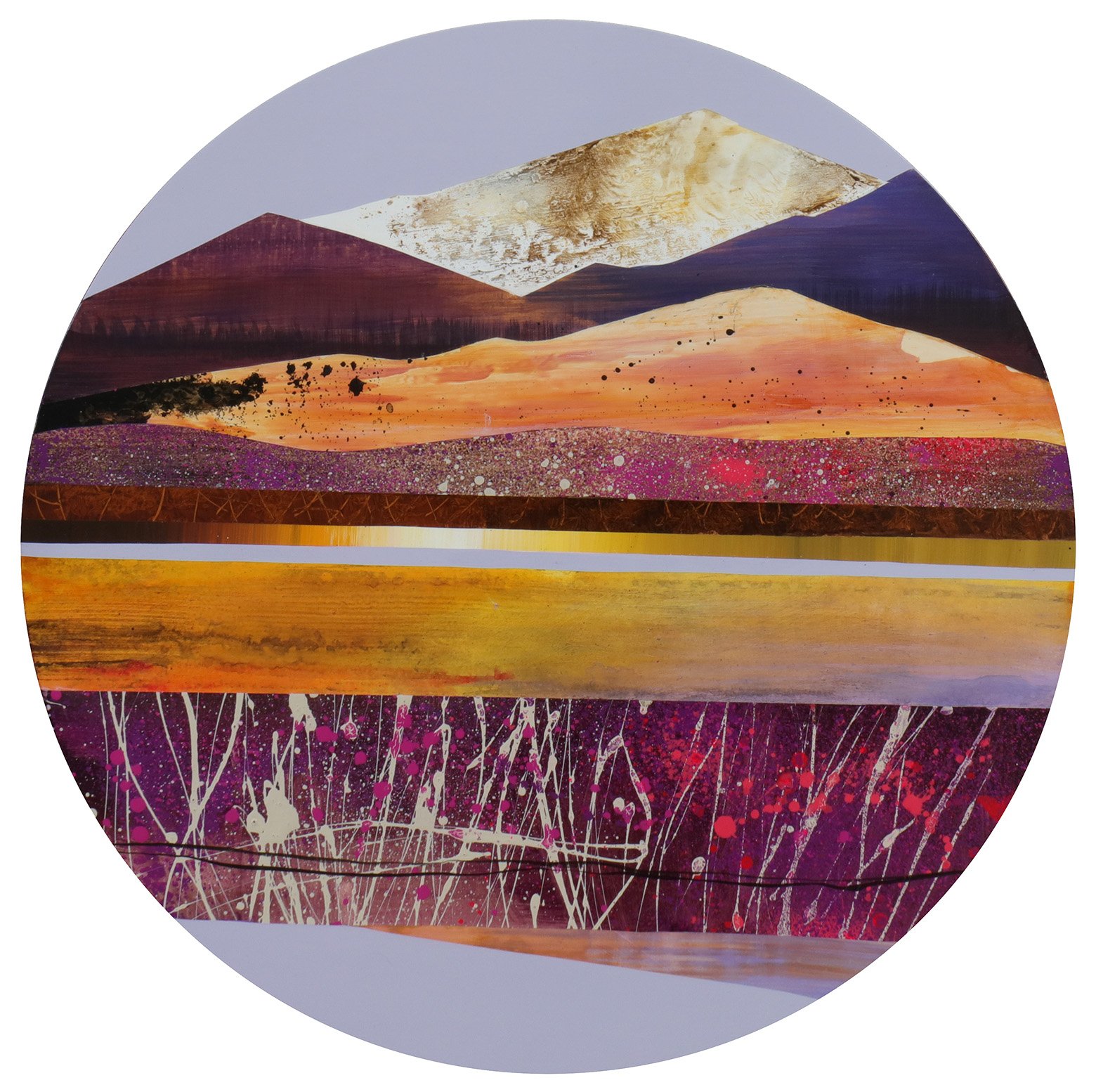 24” Round Acrylic on panel