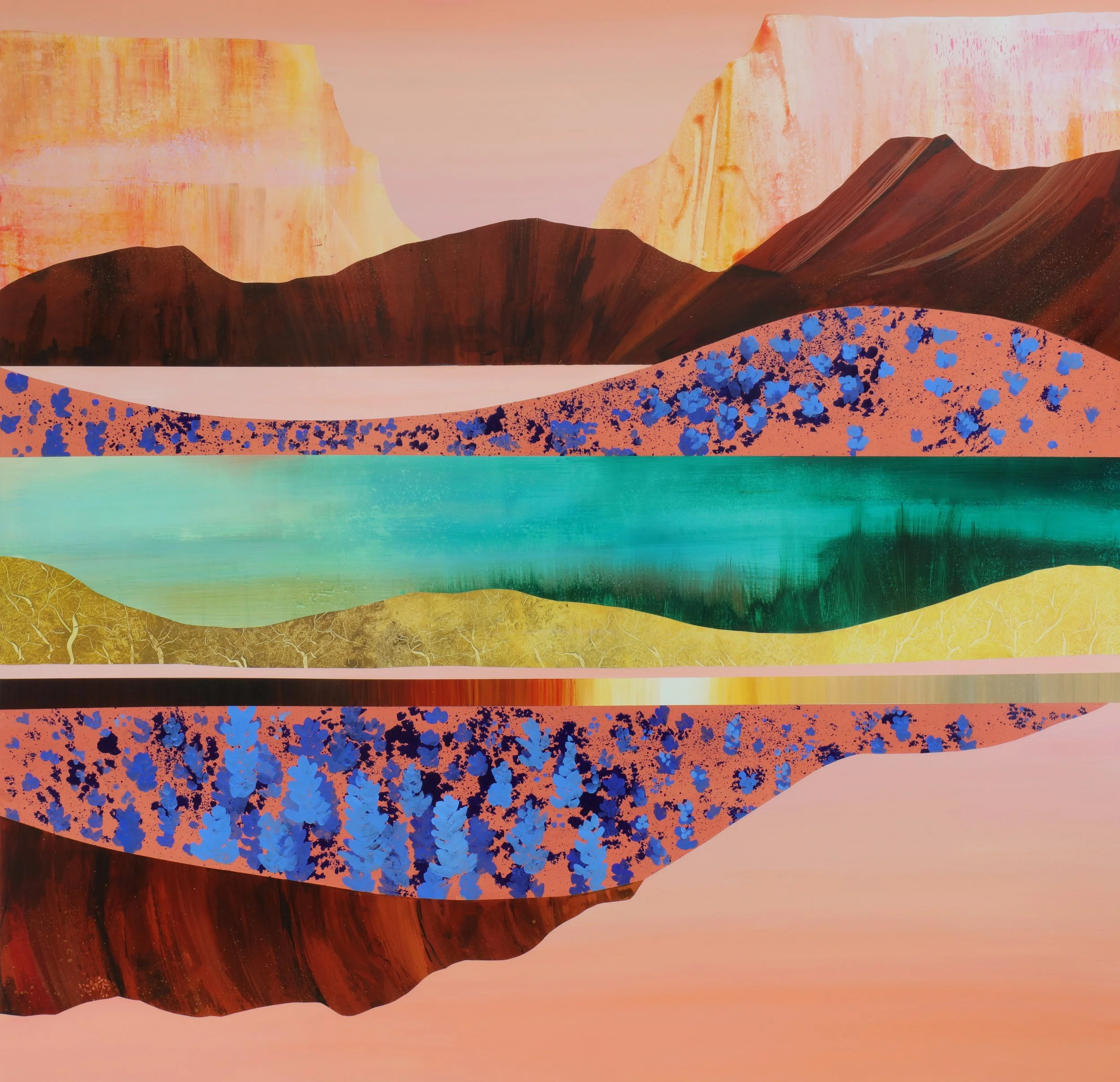 60x60" Acrylic on Panel. 