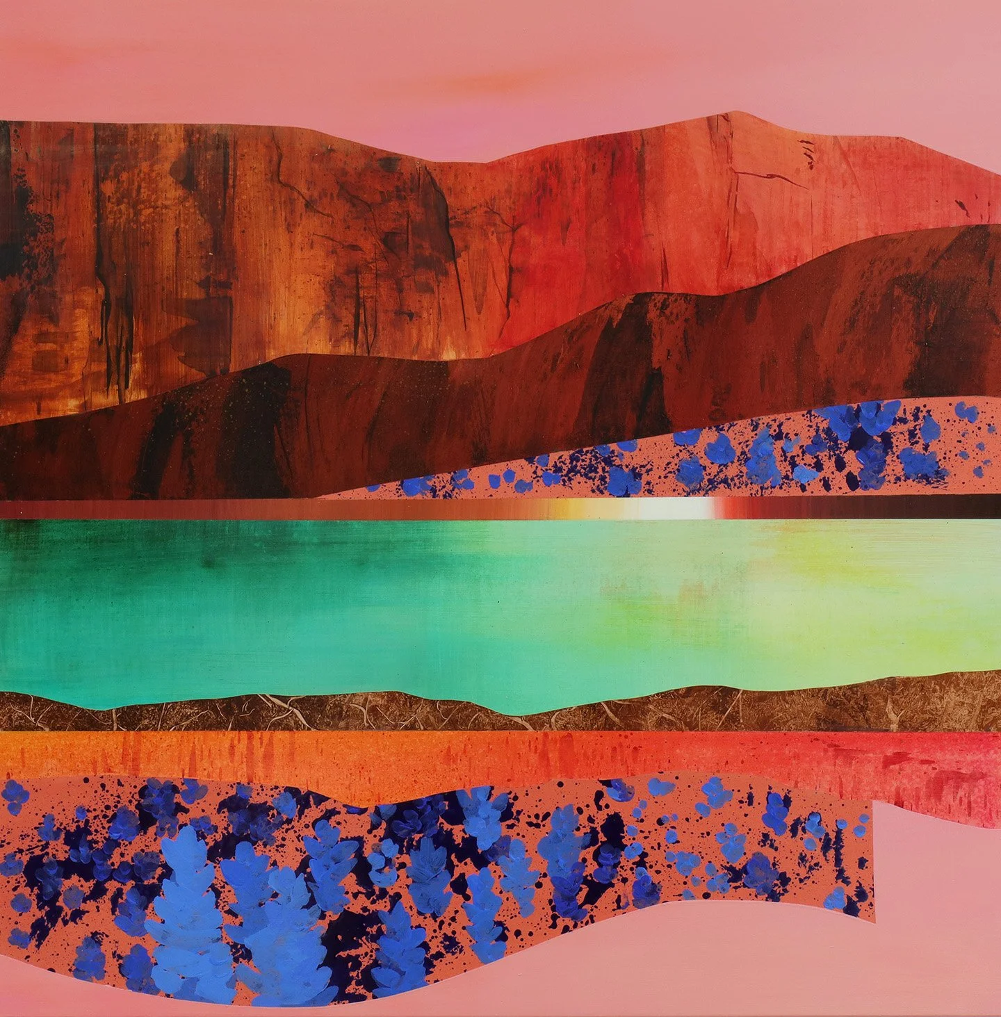  BLUE BONNETS BY BOQUILLAS CANYON, 30×30”   Available at Gallery MAR, Park City, UT  