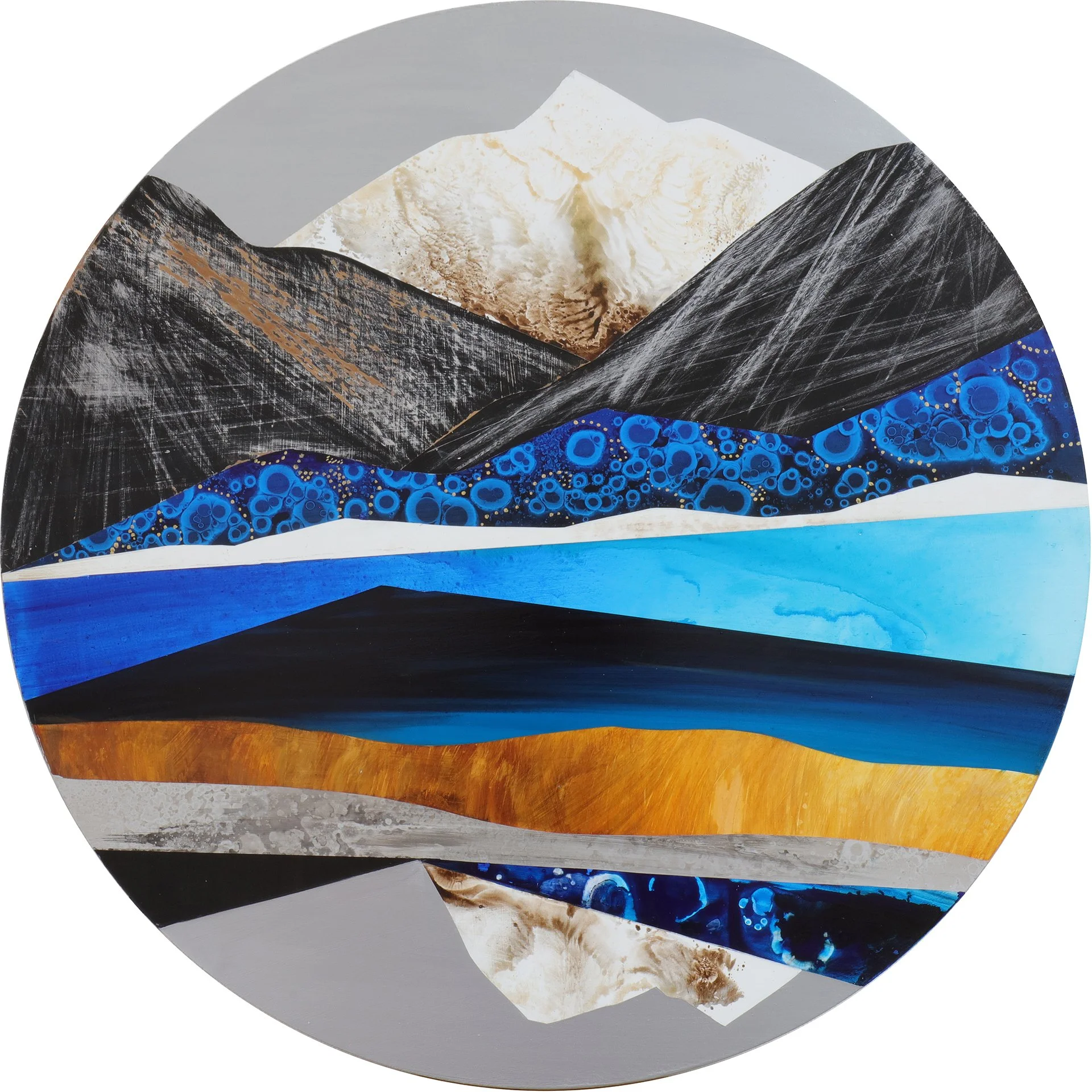24" Round. Acrylic on Panel. 2025