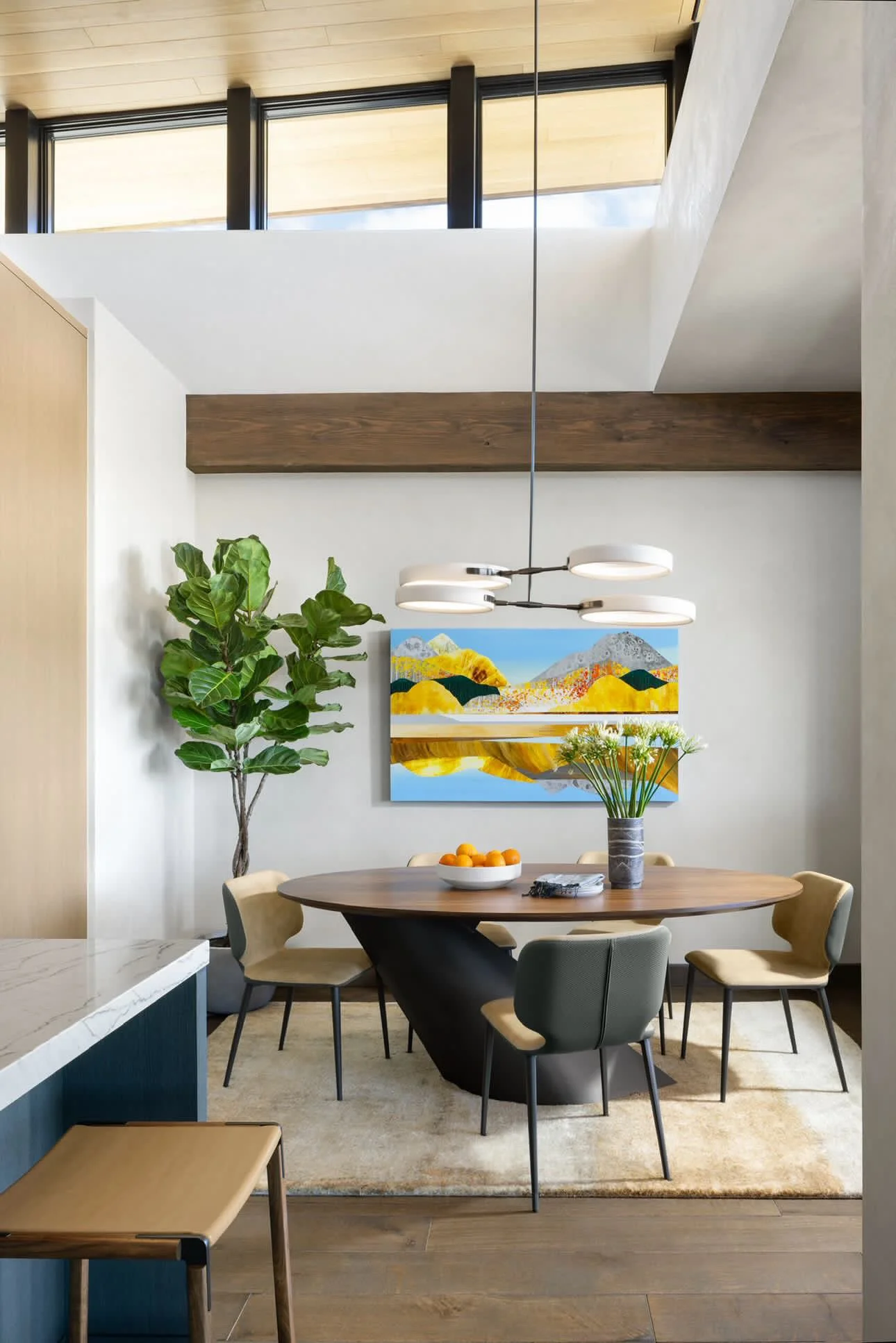 COMMISSIONED PAINTING. STEAMBOAT SPRINGS, COLORADO. ARCHITECTURE & INTERIOR DESIGN: VERTICAL ARTS AND ARCHITECTURE