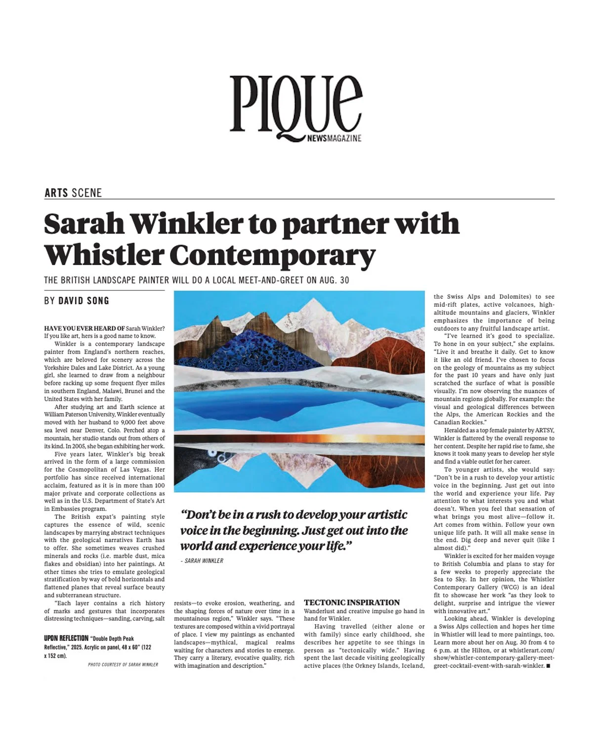 Pique News - Whistler, BC Aug 2025