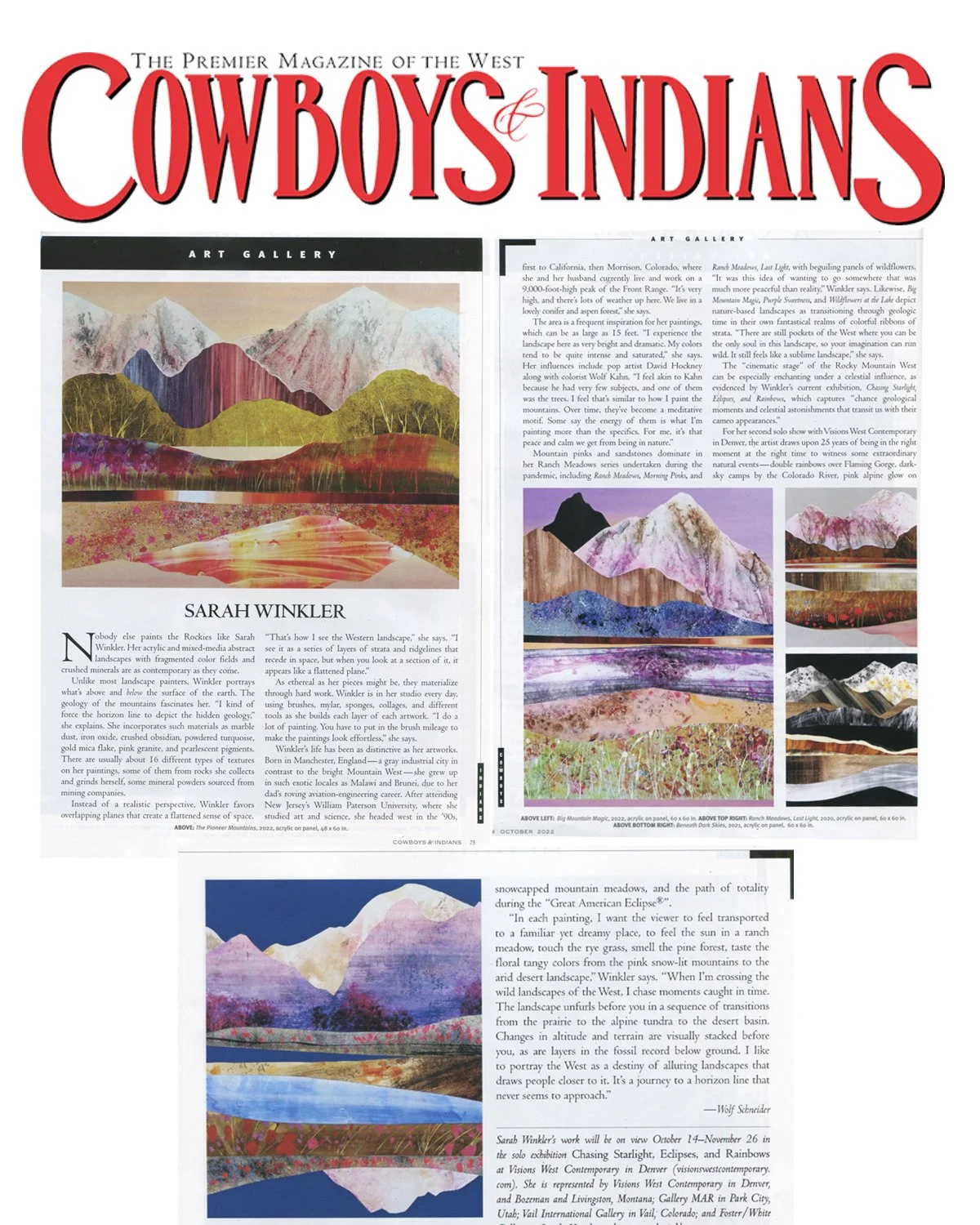 Cowboys & Indians, Oct 2022