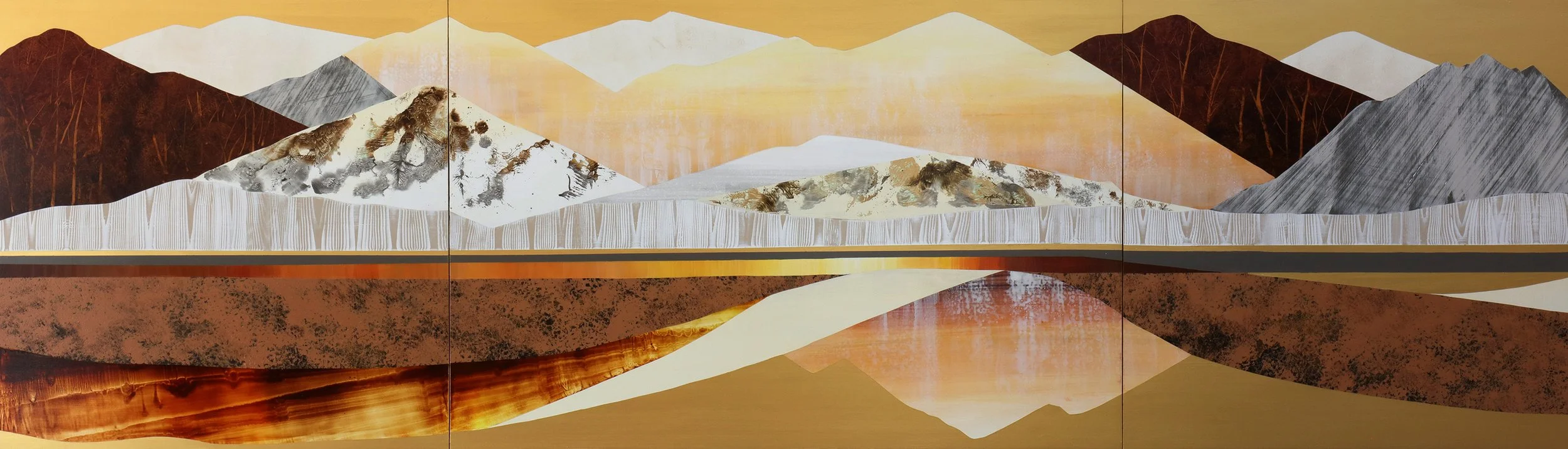 32x112" (triptych)  Acrylic on Panel