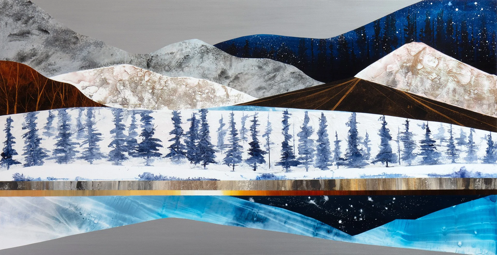 36x72" Acrylic on Panel