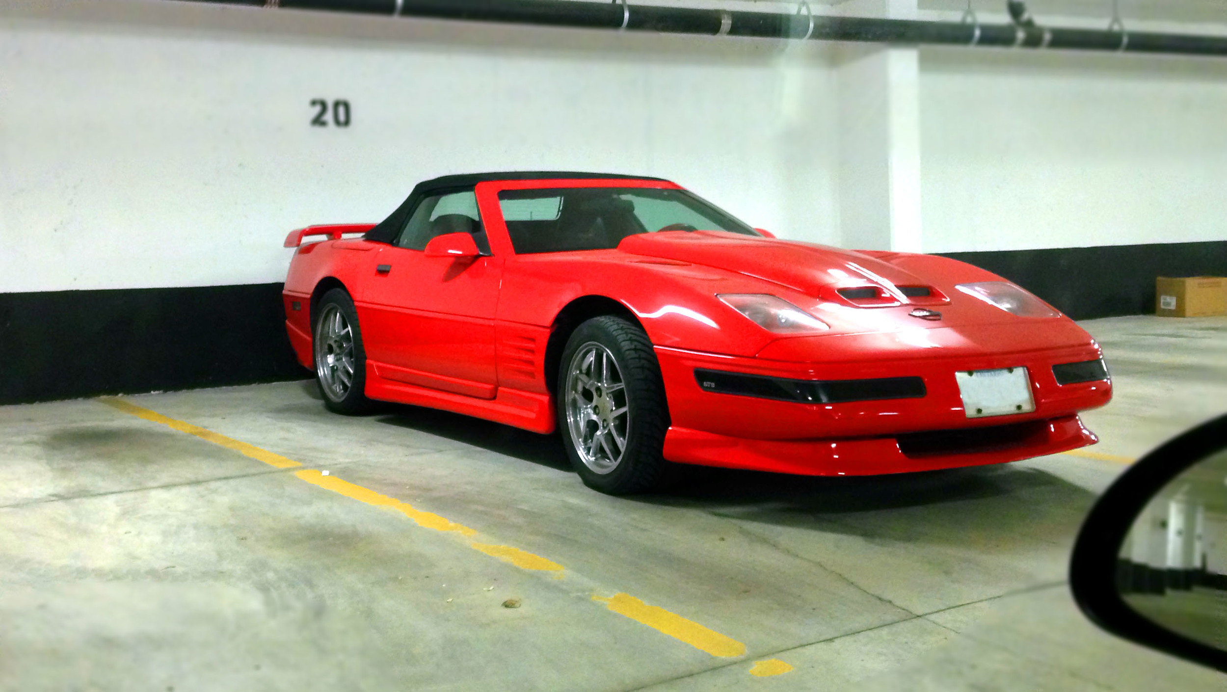 A very highly "customized" C4 Corvette.