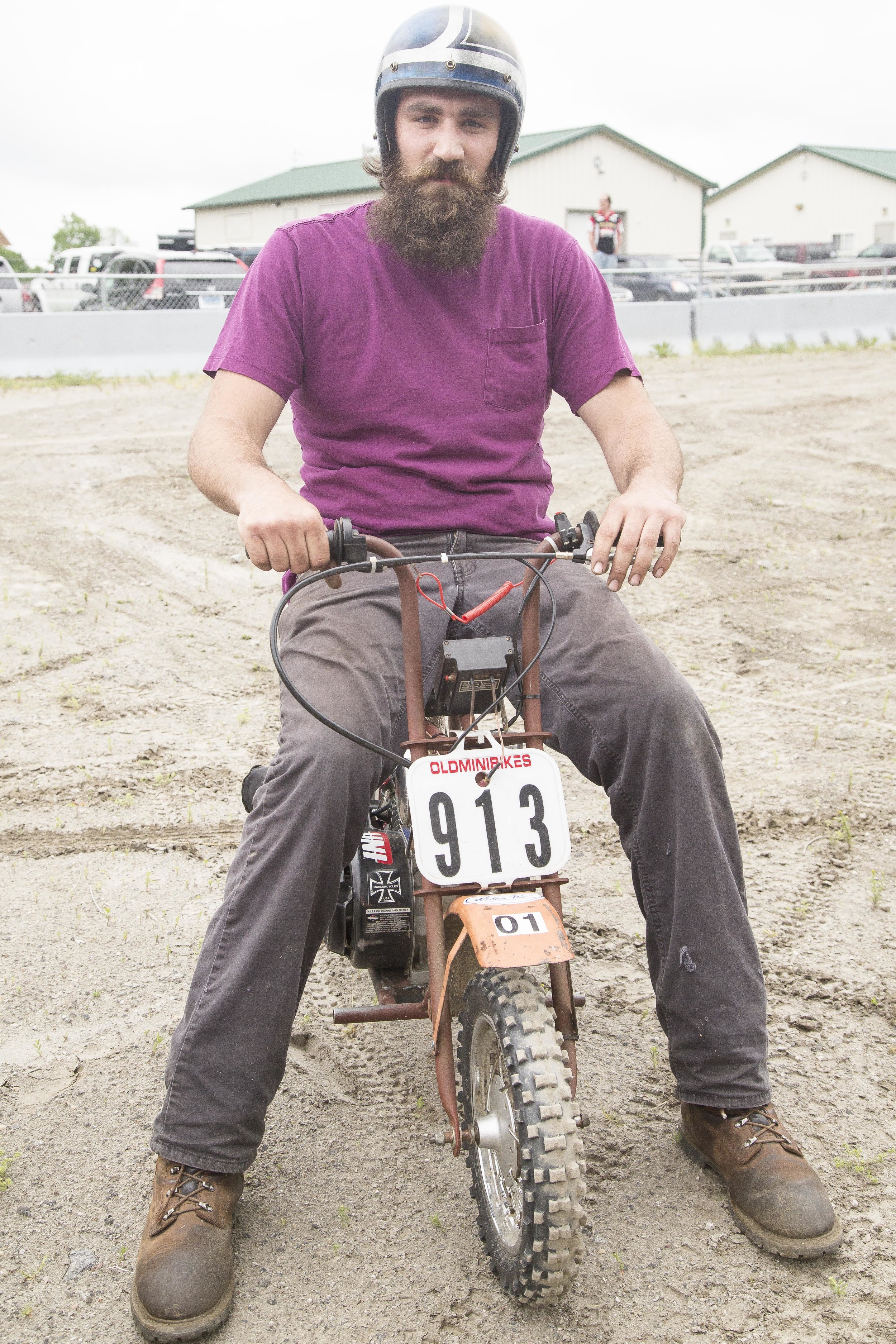 Rick Capuano, of East Haven, a mini-dirtbike rider