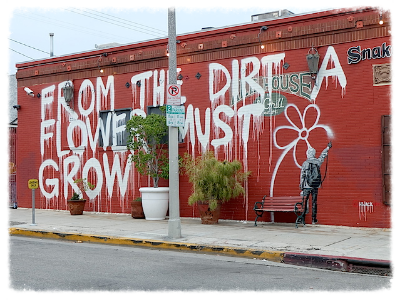New piece from HiJack Art @melrose LA street art 好きだなぁ♡