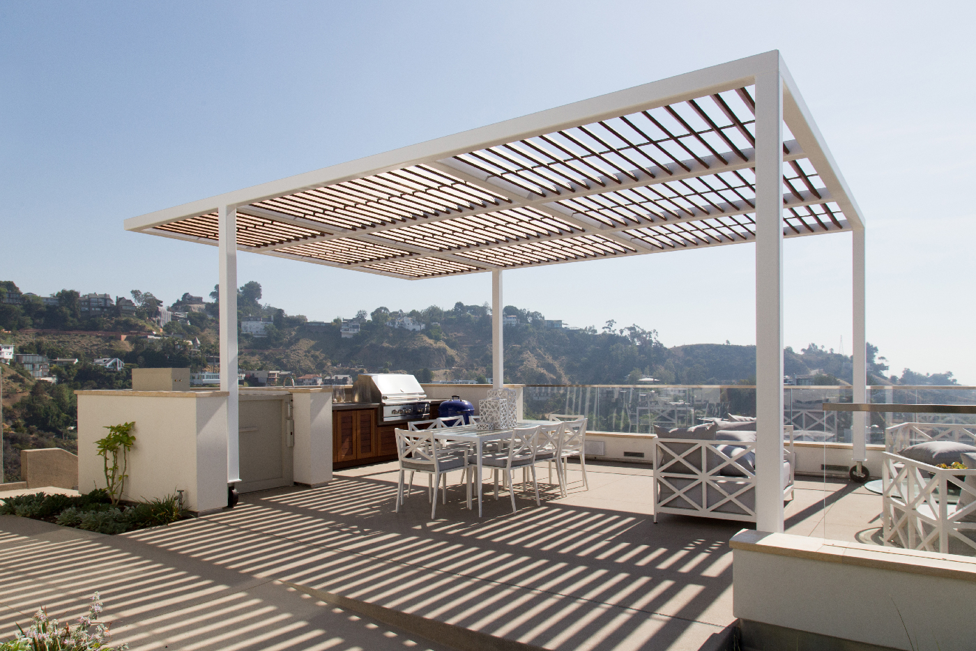BBQ Deck, Trellis and Service Lift