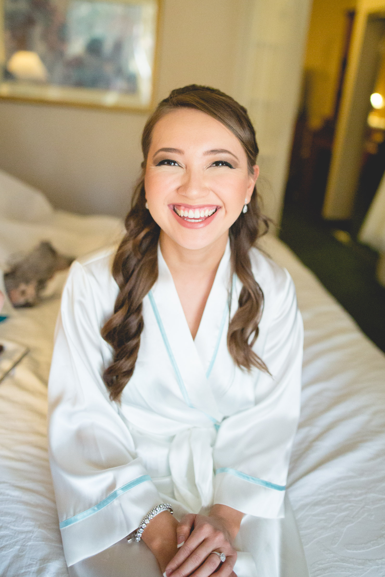 The bride is super excited for today! 