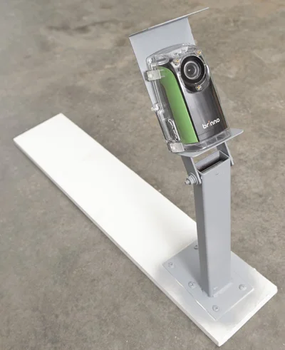 Finished construction trailer mount.