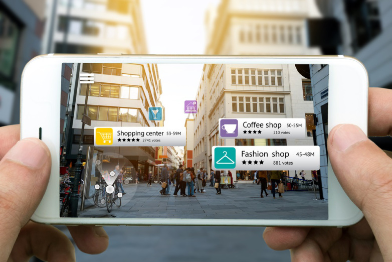 An example of how Augmented Reality is being used to promote businesses.