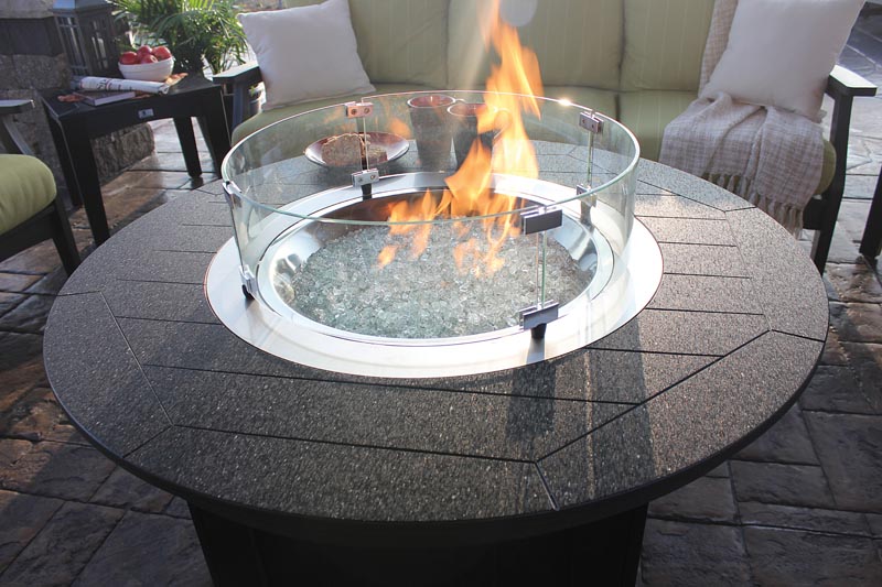 Fire Pits Berlin Gardens Poly Outdoor, Outdoor Patio Set With Fire Pit