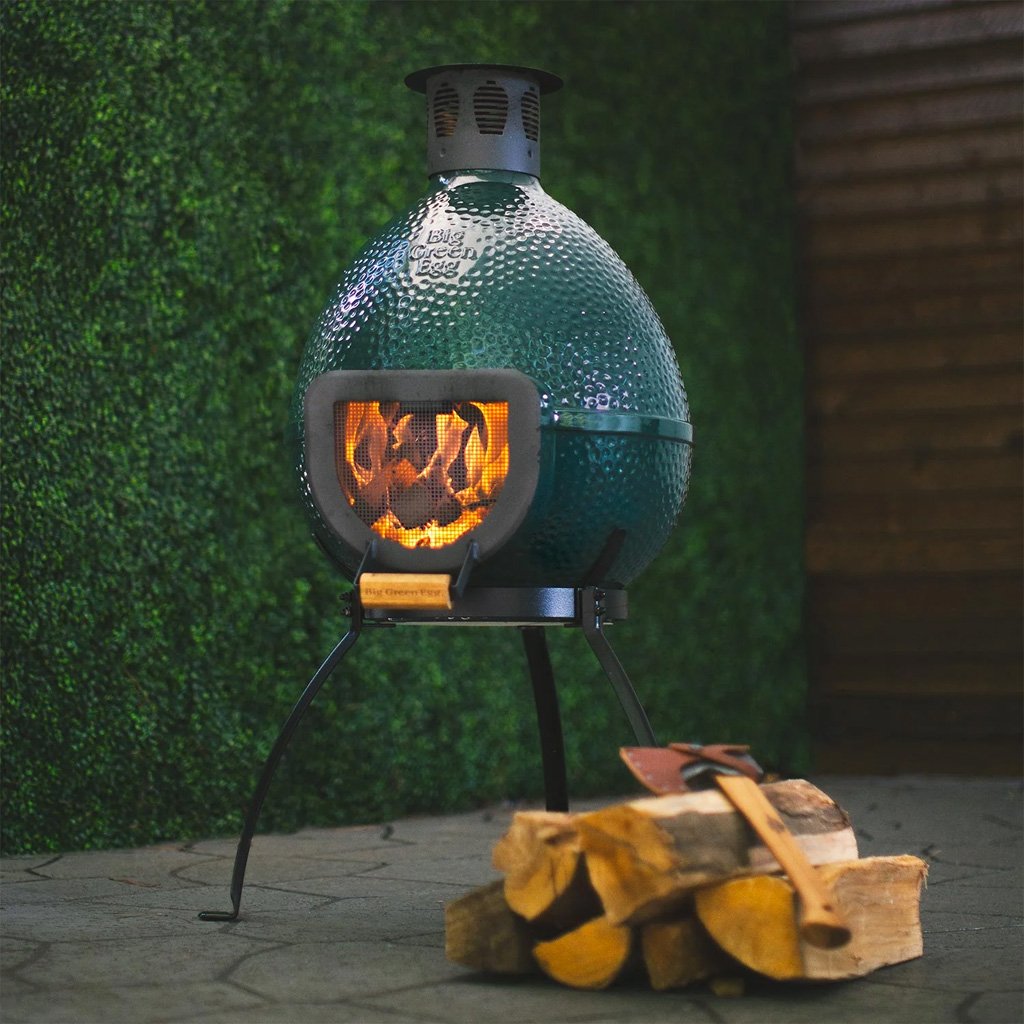Big Green Egg Chiminea — Oasis Outdoor of Charlotte, NC | Outdoor