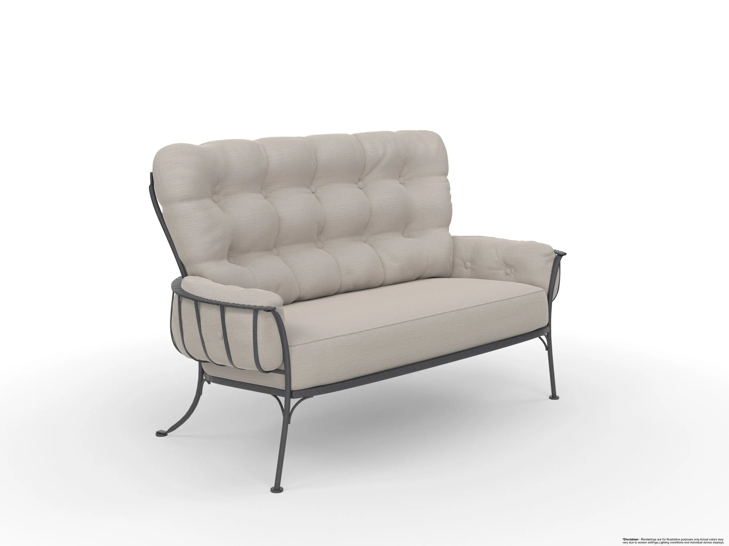 MONTERRA URBAN SCALE OUTDOOR LOVESEAT