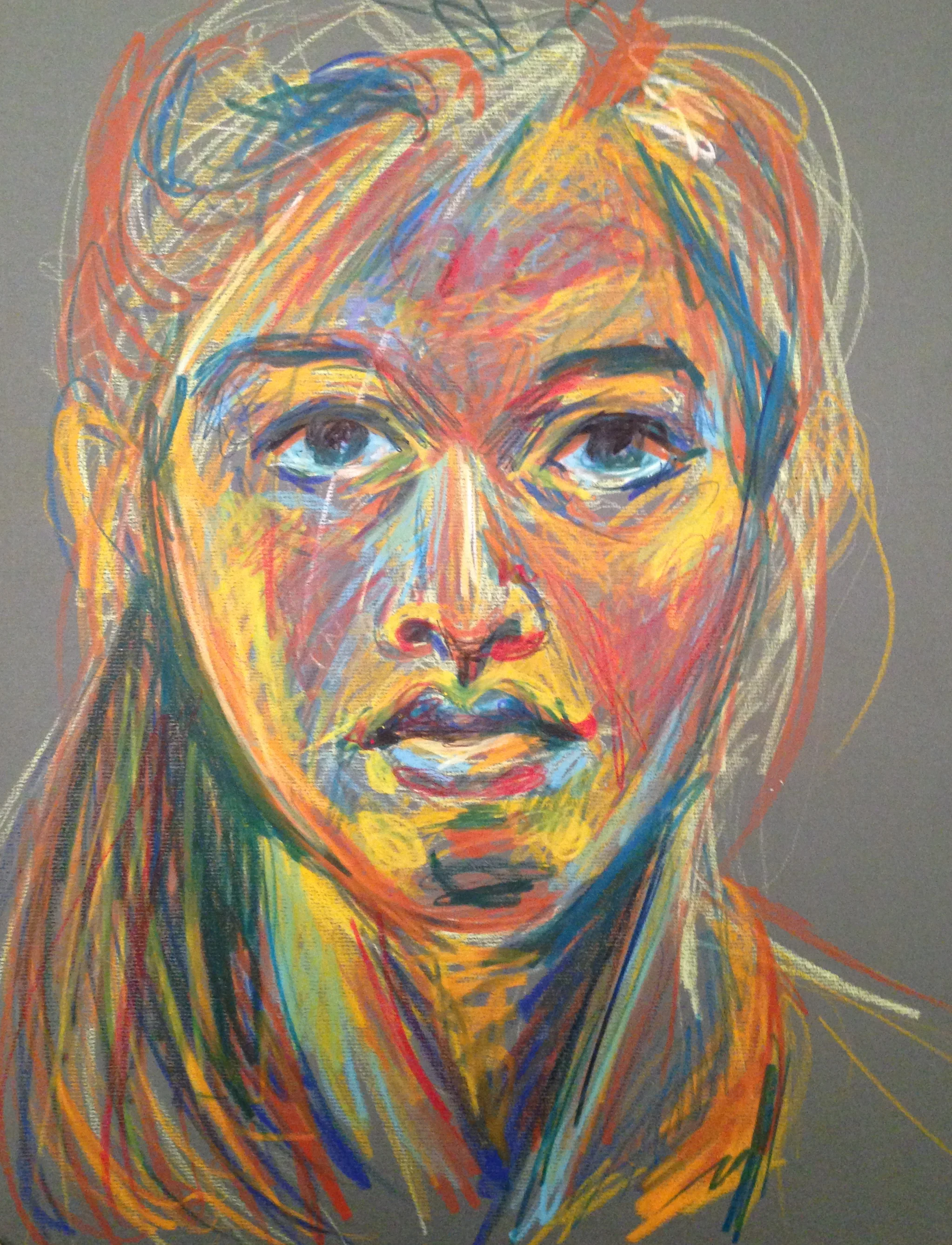 Pastel Self Portrait #1