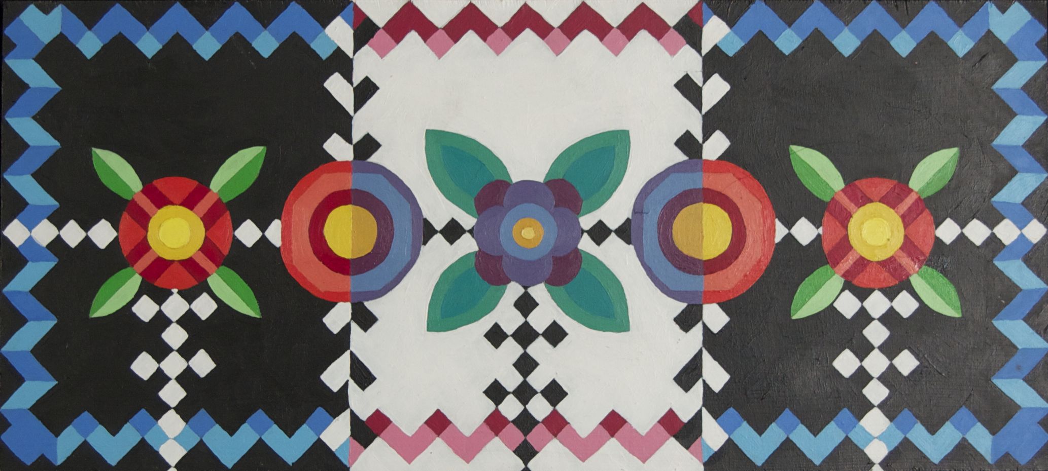 Ojibwe Floral Triptych