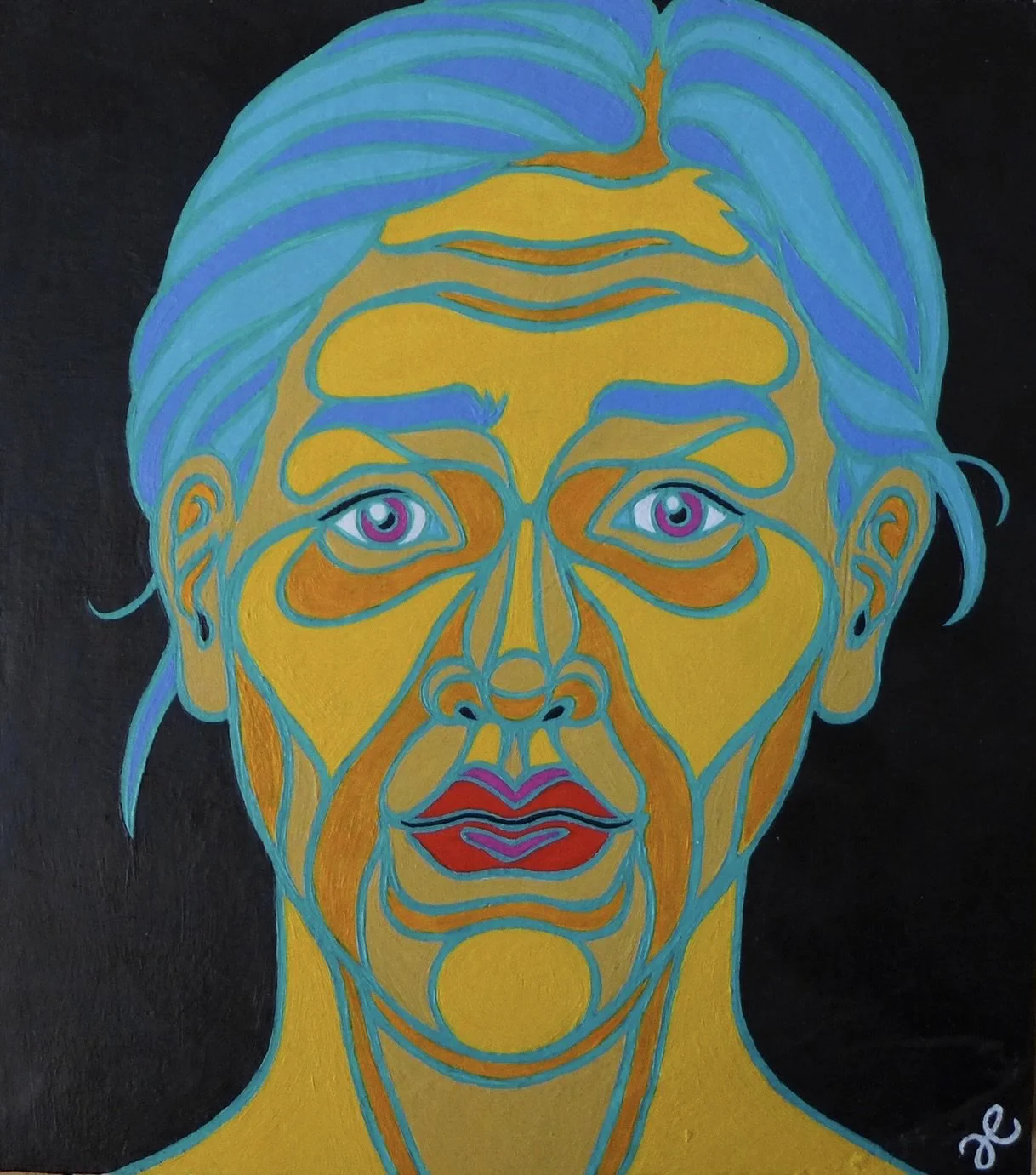 Facial Planes Self Portrait