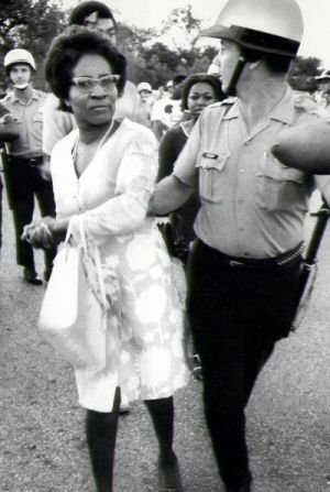 Clara Mae Luper was one of the early leaders of the Civil Rights Movement in Oklahoma in the 50s. She was arrested 26 times for her civil rights activities. She led sit-ins to end segregation all over OK. She was a candidate for the US Senate in 1972, and developed Black Voices Magazine in the the late 70s.