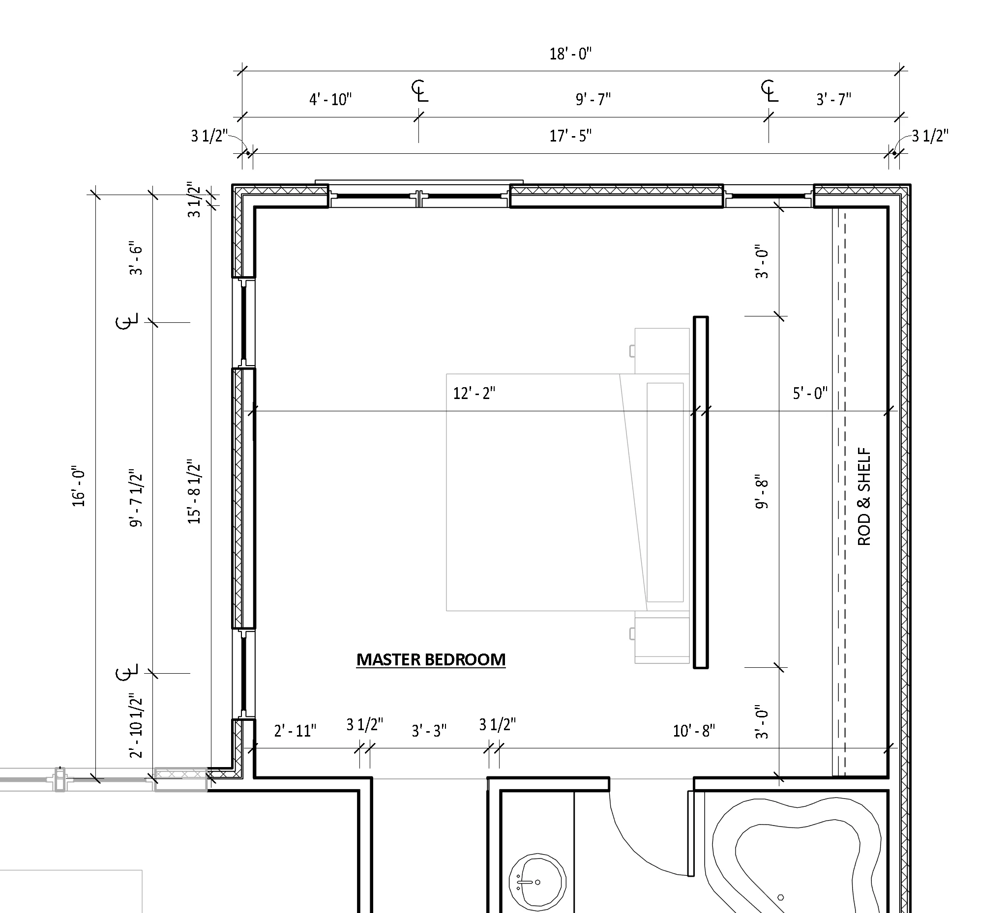 Bedroom Floor Plan With Dimensions House Style Design Beautiful My