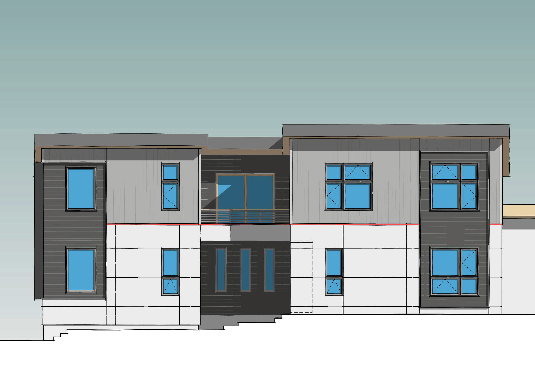 Contemporary elevation