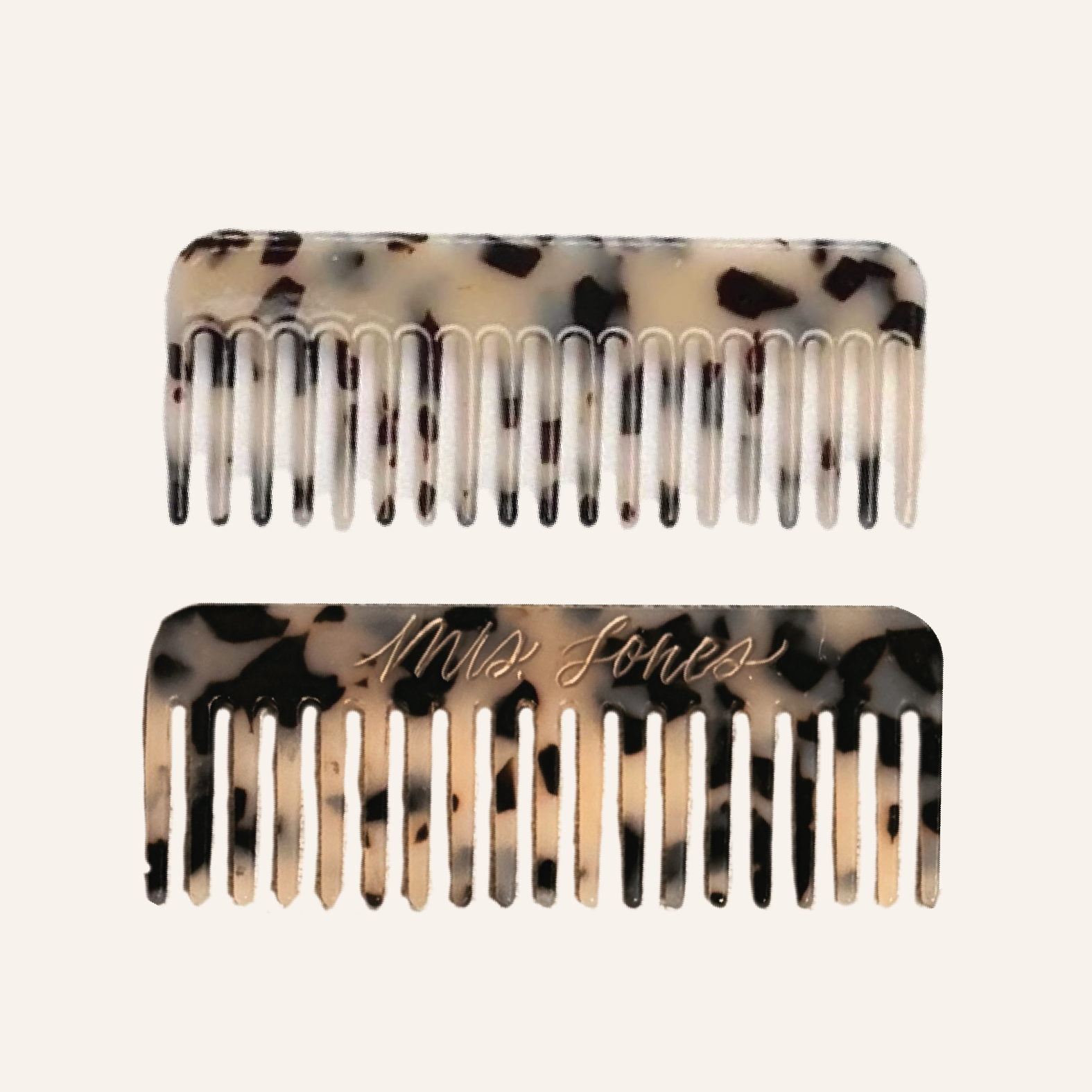 Small Tortoise Comb – Personalized Calligraphy Engraving