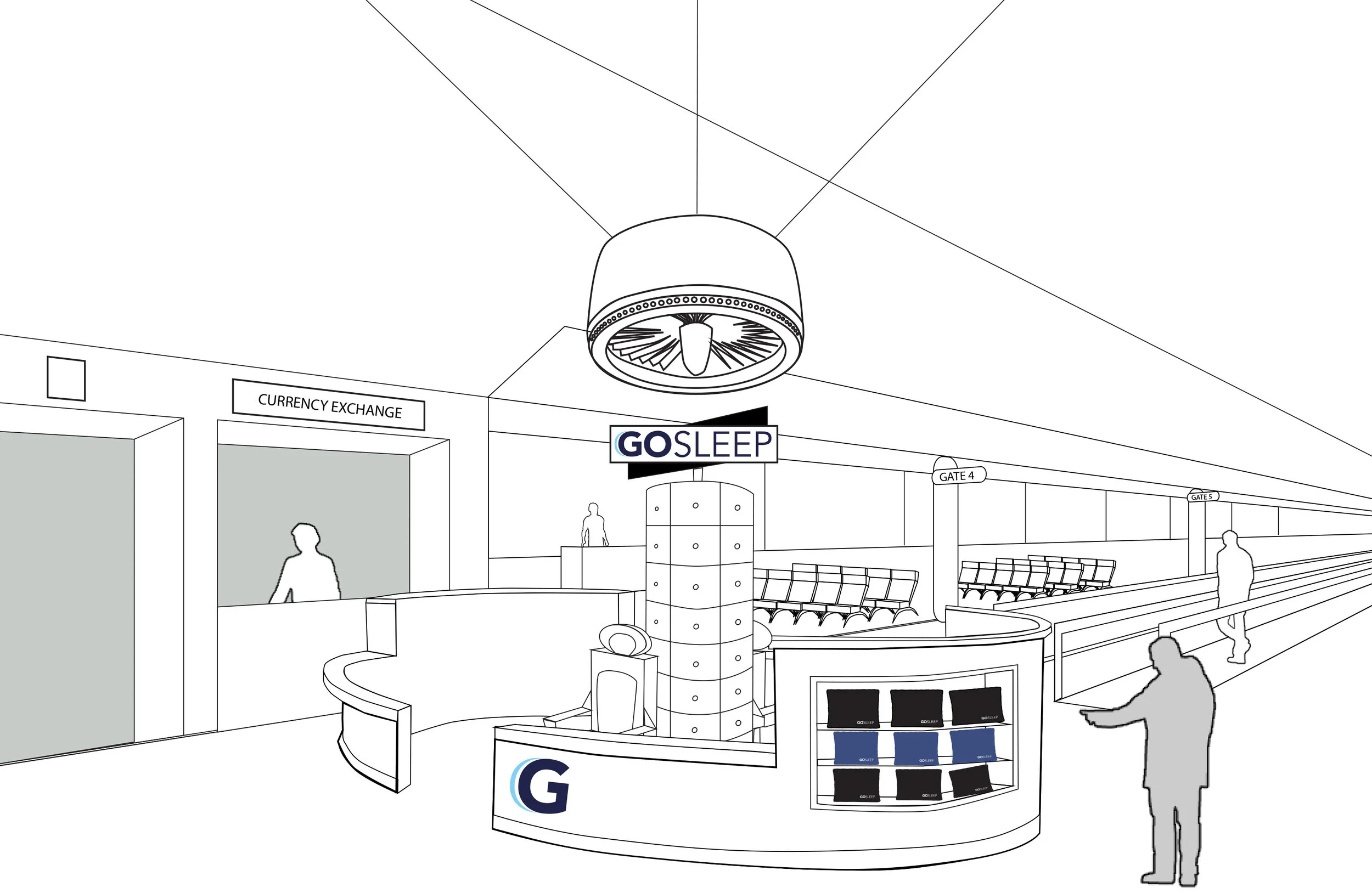 GoSleep Airport Kiosk 