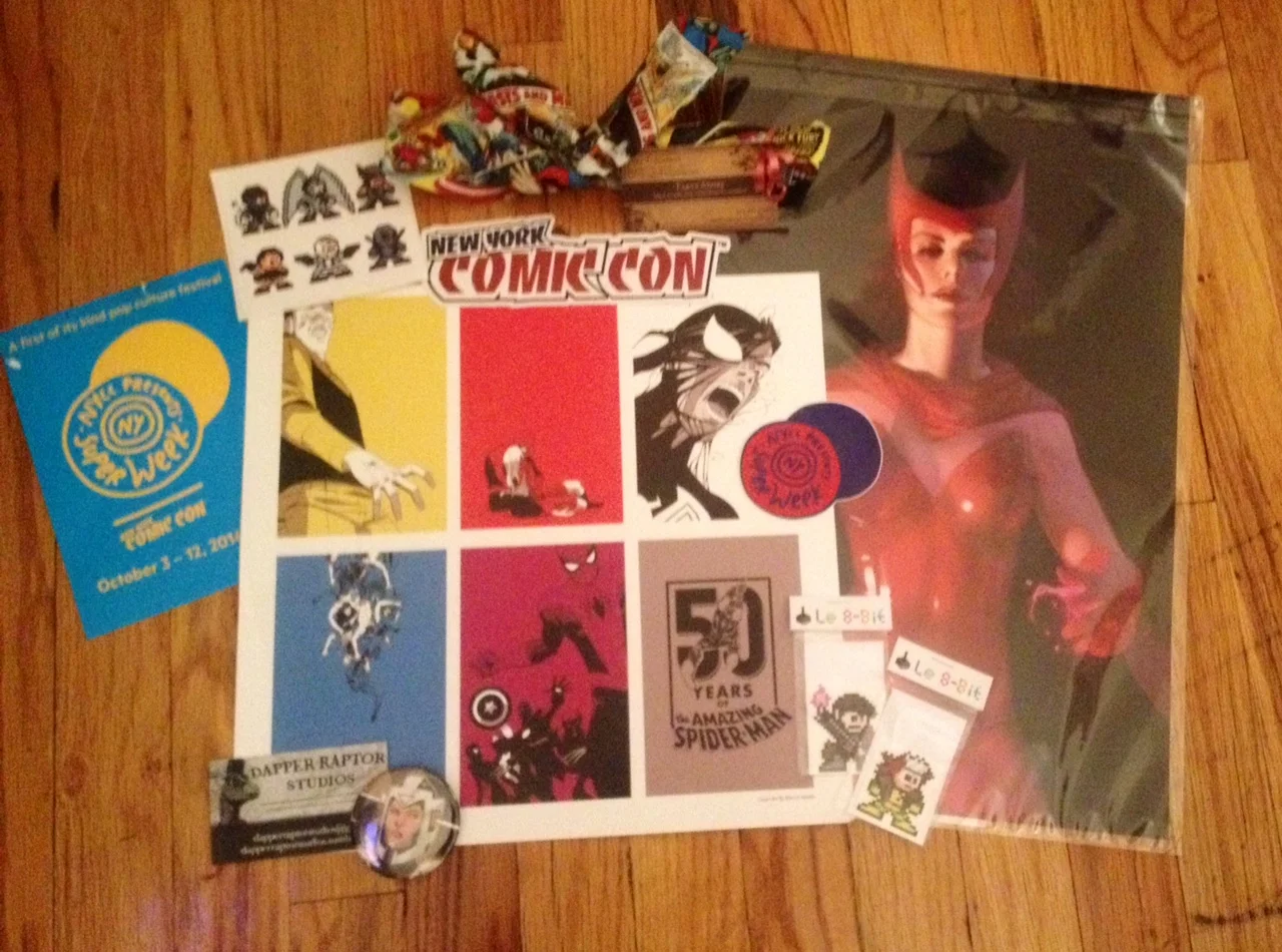 What an amazing swag bag: Tara's Attire , Luck Be A Lady Cosmetics , 8-Bit Hero , Rio’s Bows , Dapper Raptor Studios , theVulcanForgeShop , Bows No Arrows , Buckets of Buttons