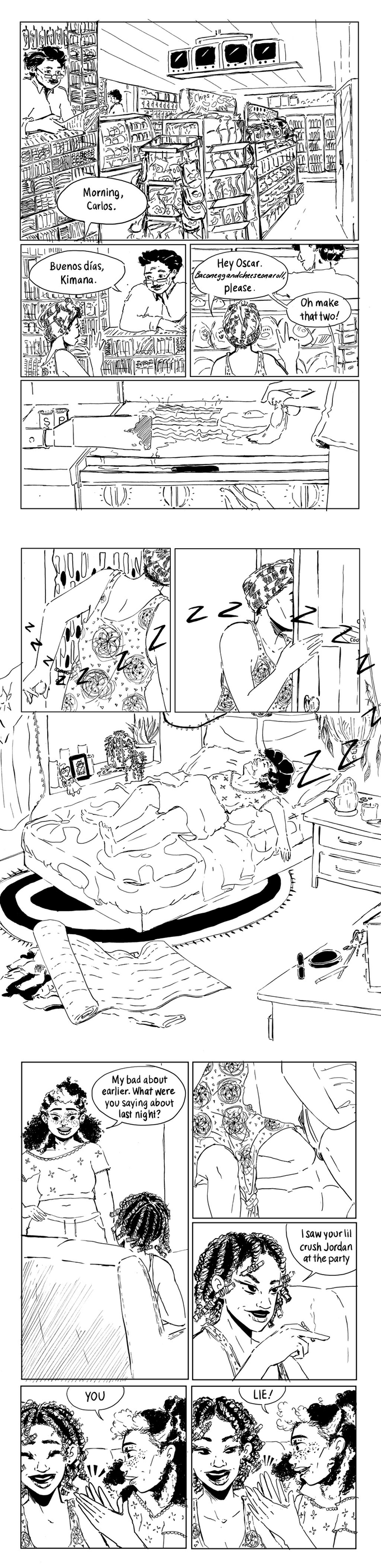 Preview pages, illustration by Robyn Smith
