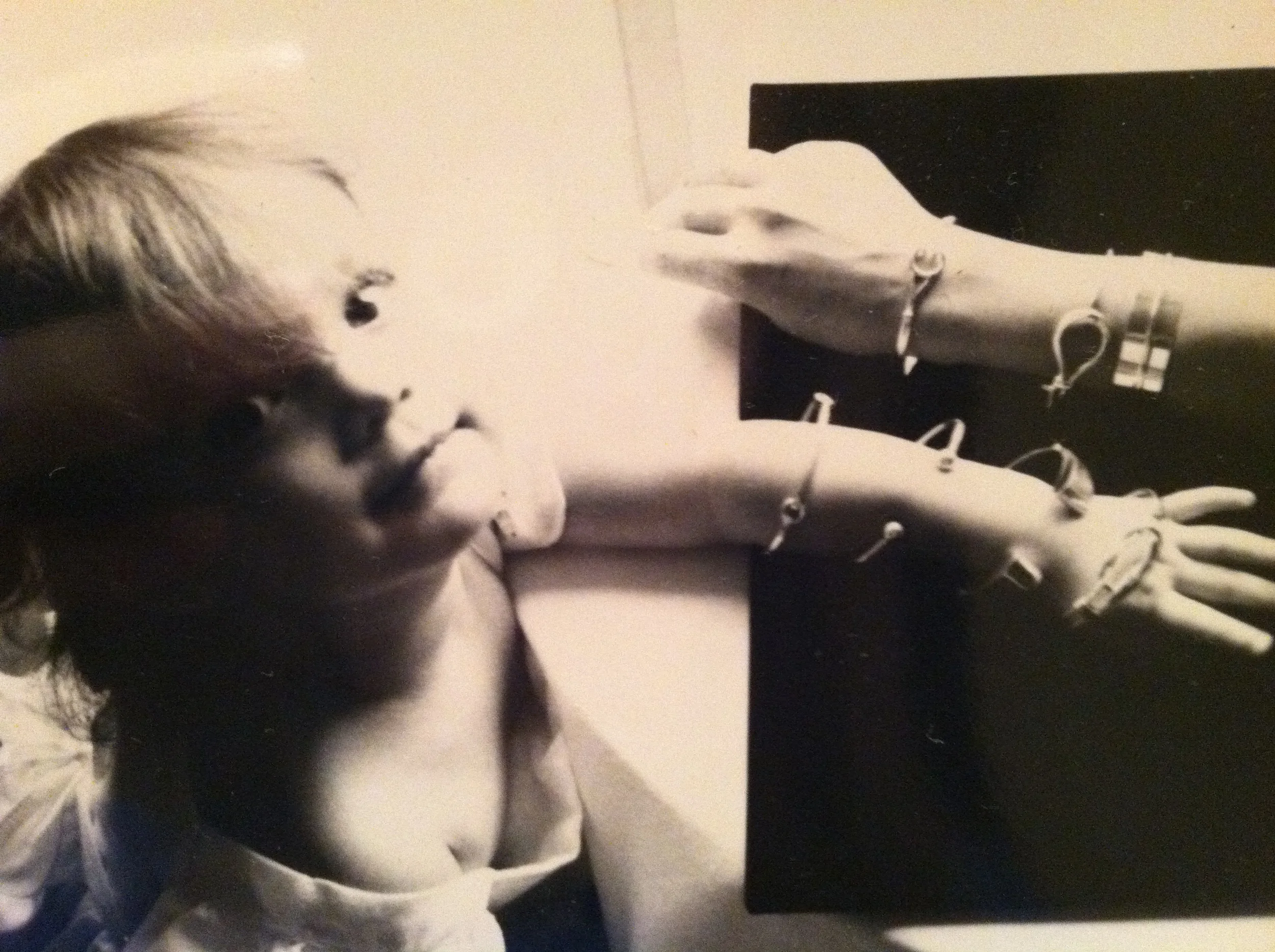 Vintage Mads and my ever present love of having millions of bracelets on.