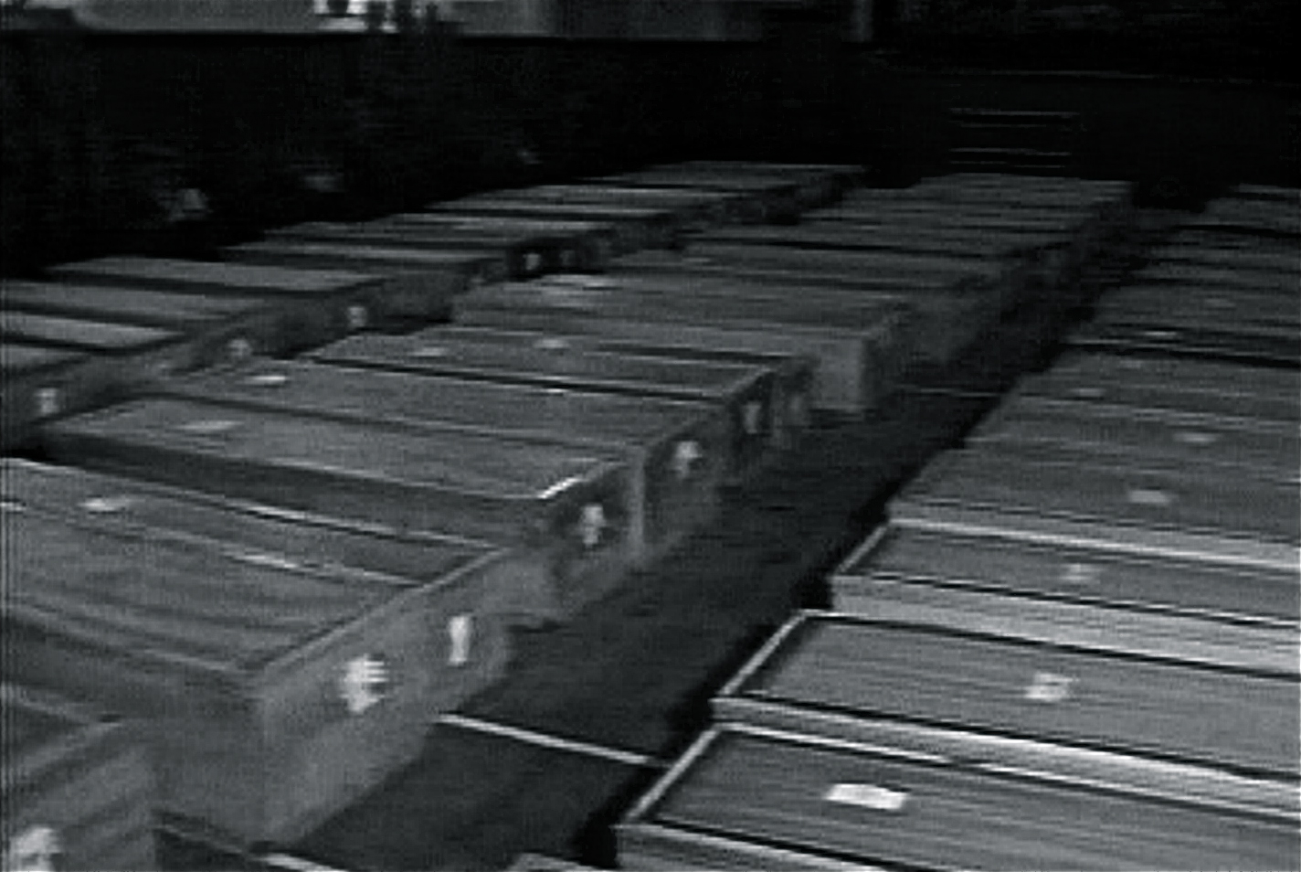 In the days following the bombing, victim families were forced to endure the callousness of a United States government that was completely unprepared for a massive act of terrorism like Pan Am Flight 103. The Lowensteins, like scores of other traumatized families, received their son’s remains at the livestock quarantine section of New York’s JFK Airport, where Alexander’s body was unloaded off a spray-painted truck by a forklift and dropped at their feet. Coffins containing victims' remains lined up in the Lockerbie town hall, before they were "shipped" home. 