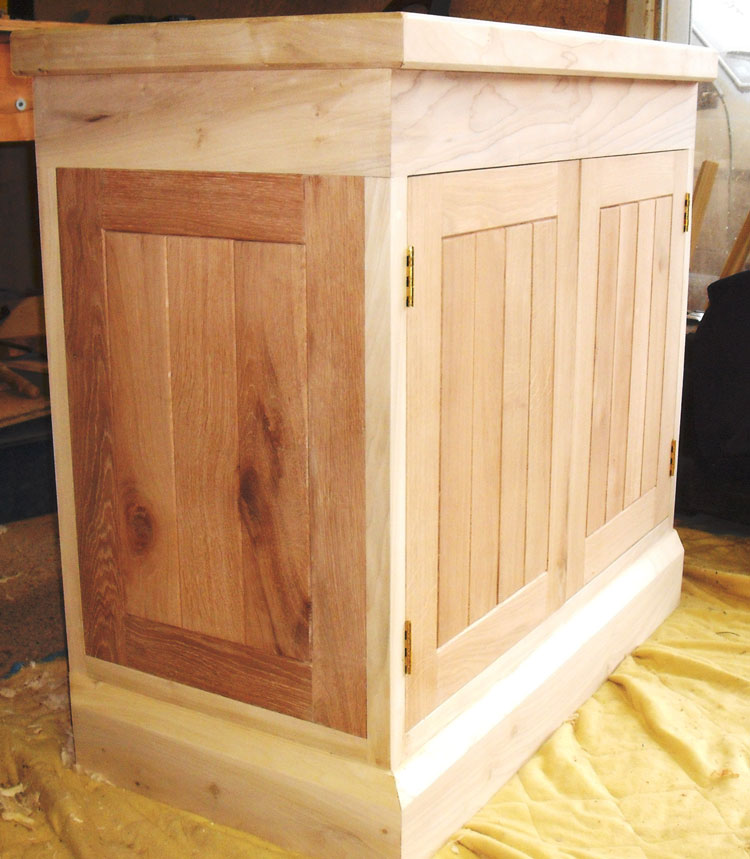 Meuble de SDB en chene et tulipier